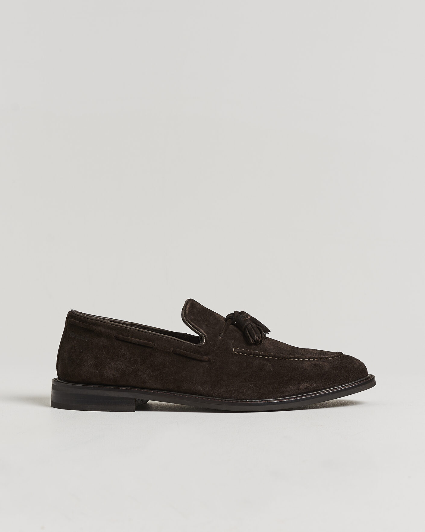 Men | Loafers | Gant | Lozham Suede Tassle Loafer Dark Brown