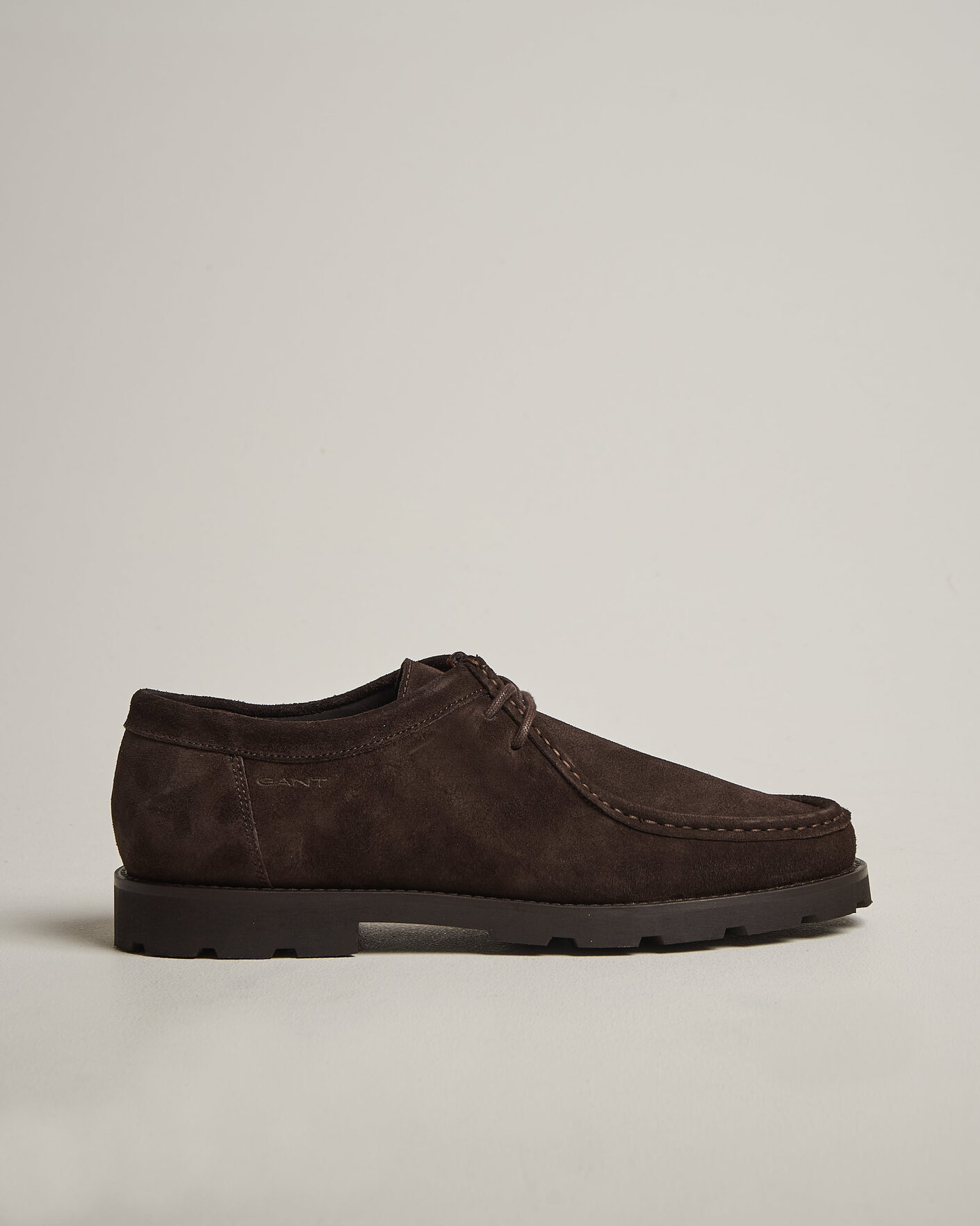 Men | Derby Shoes | Gant | Tratton Suede Derby Espresso Brown