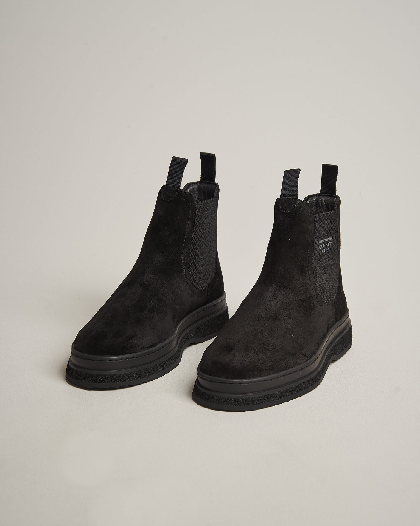 Men | Boots | Gant | Blistown Shearling Suede Chelsea Boot Black