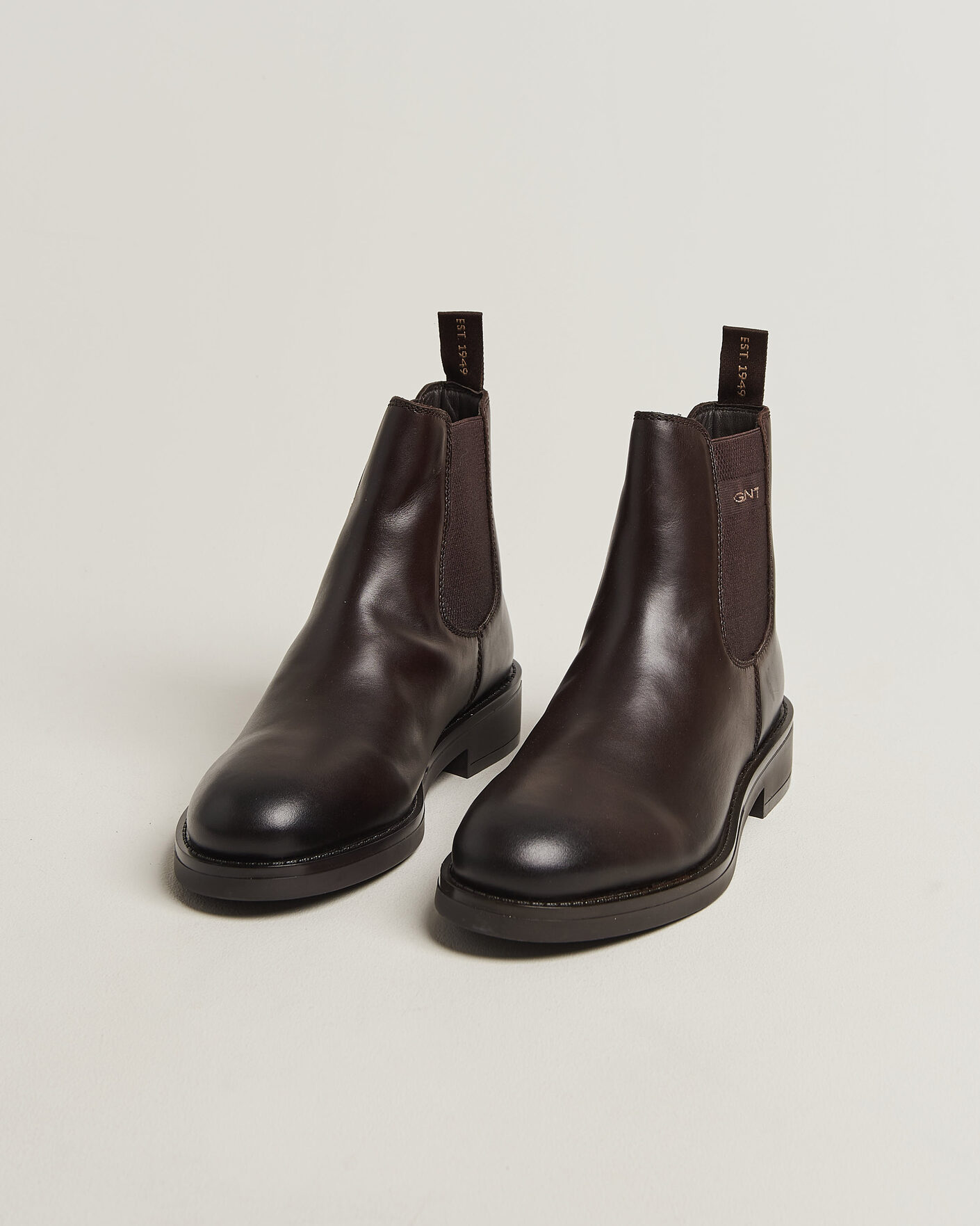 Men | Boots | Gant | Prepdale Leather Chelsea Boot Dark Brown