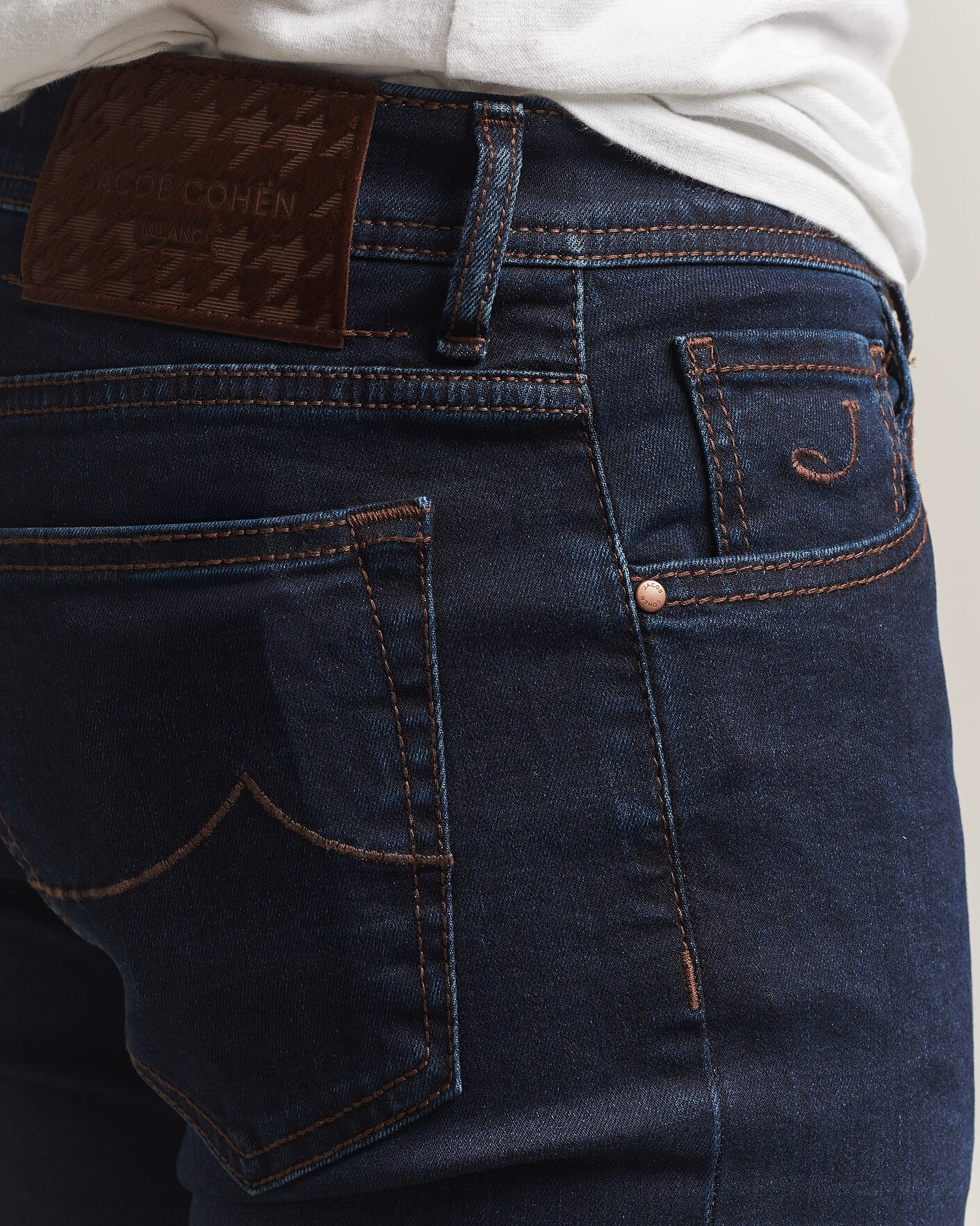 Men | Jeans | Jacob Cohën | Nick Slim Fit Rinse Wash Stretch Jeans Dark Blue
