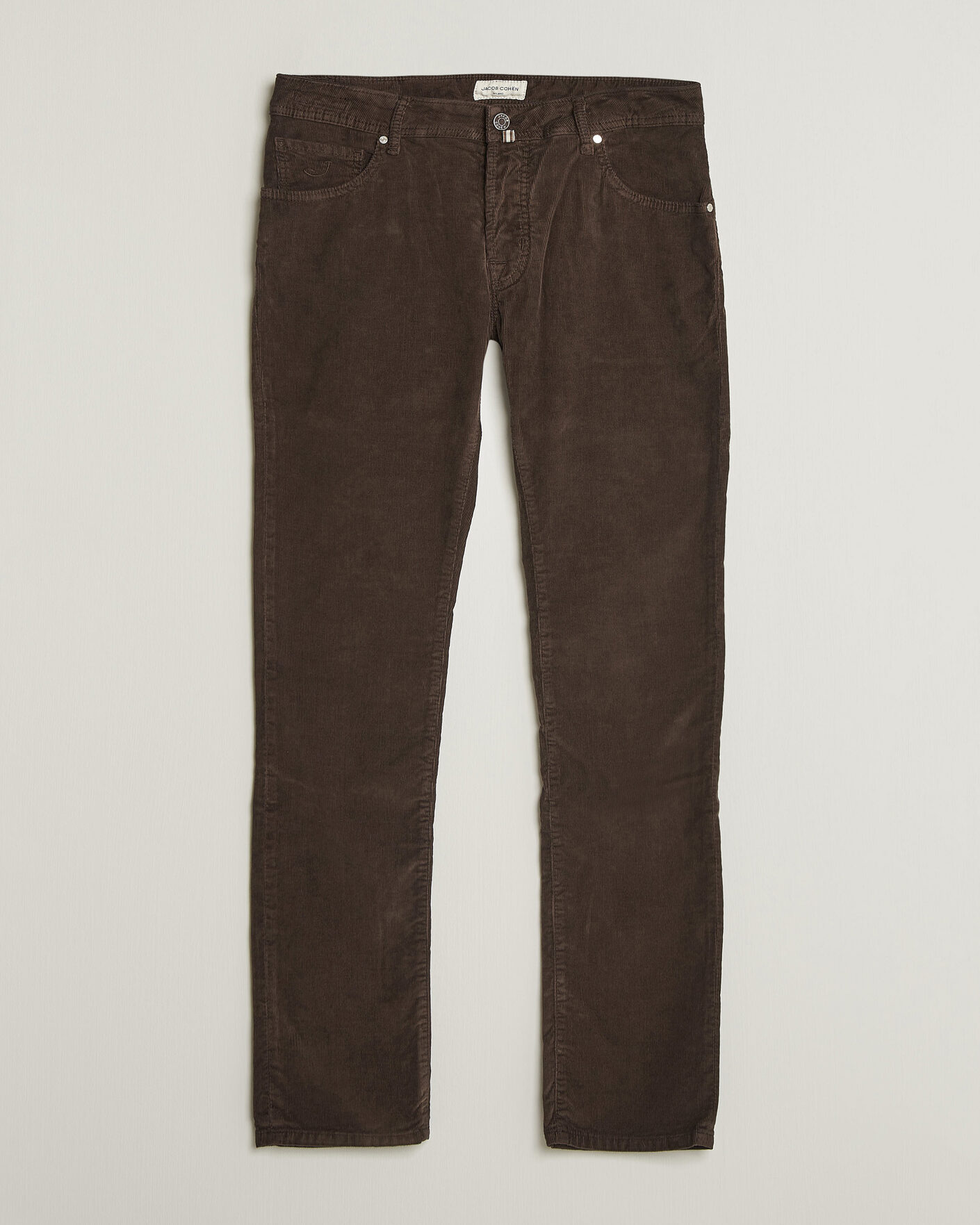 Men | Trousers | Jacob Cohën | Nick Slim Fit Cotton Trousers Brown