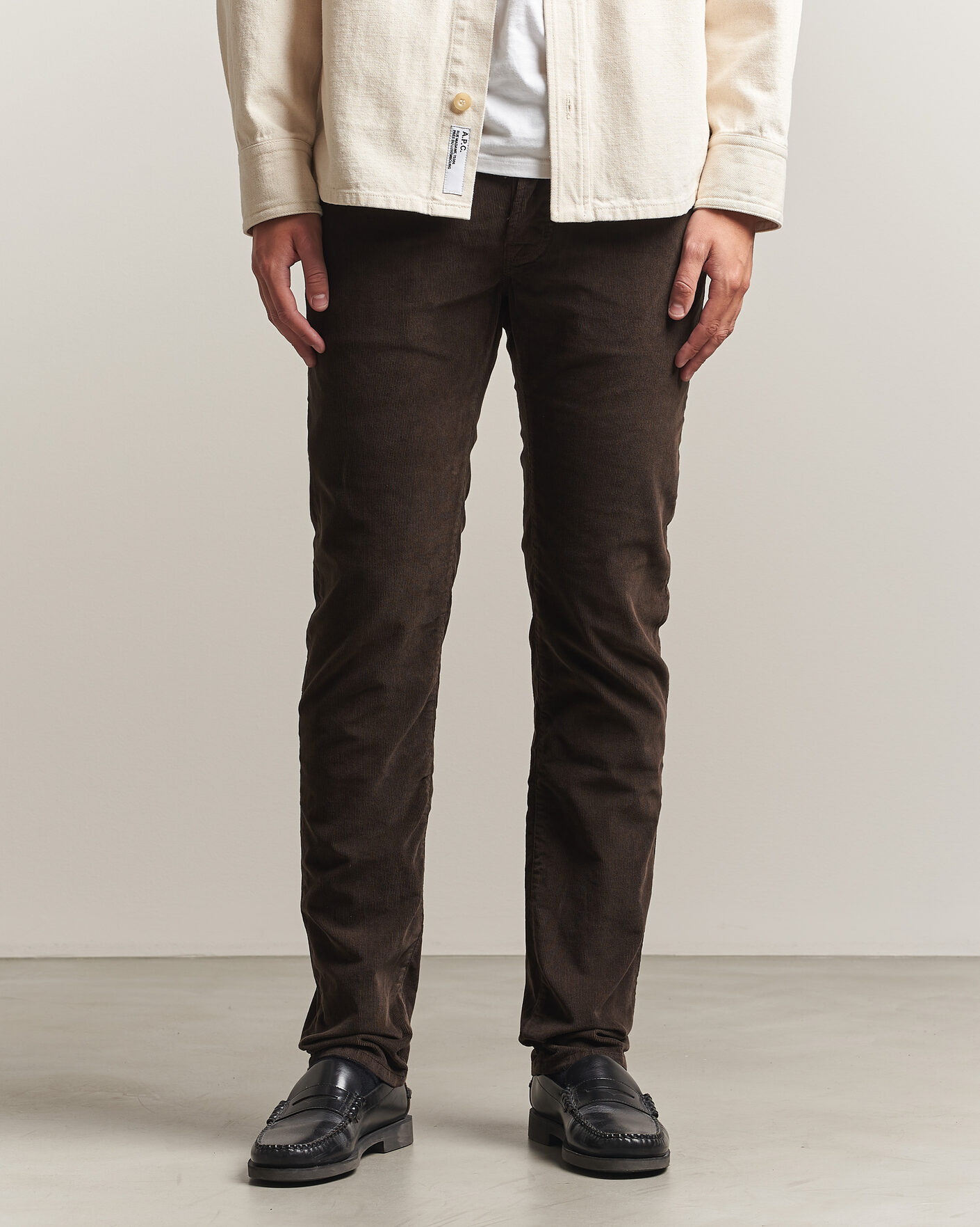 Men | Trousers | Jacob Cohën | Nick Slim Fit Cotton Trousers Brown