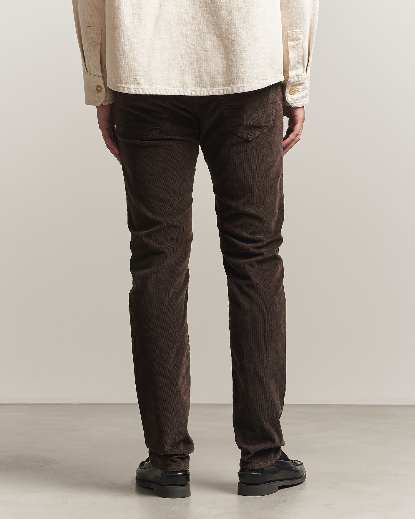 Men | Trousers | Jacob Cohën | Nick Slim Fit Cotton Trousers Brown