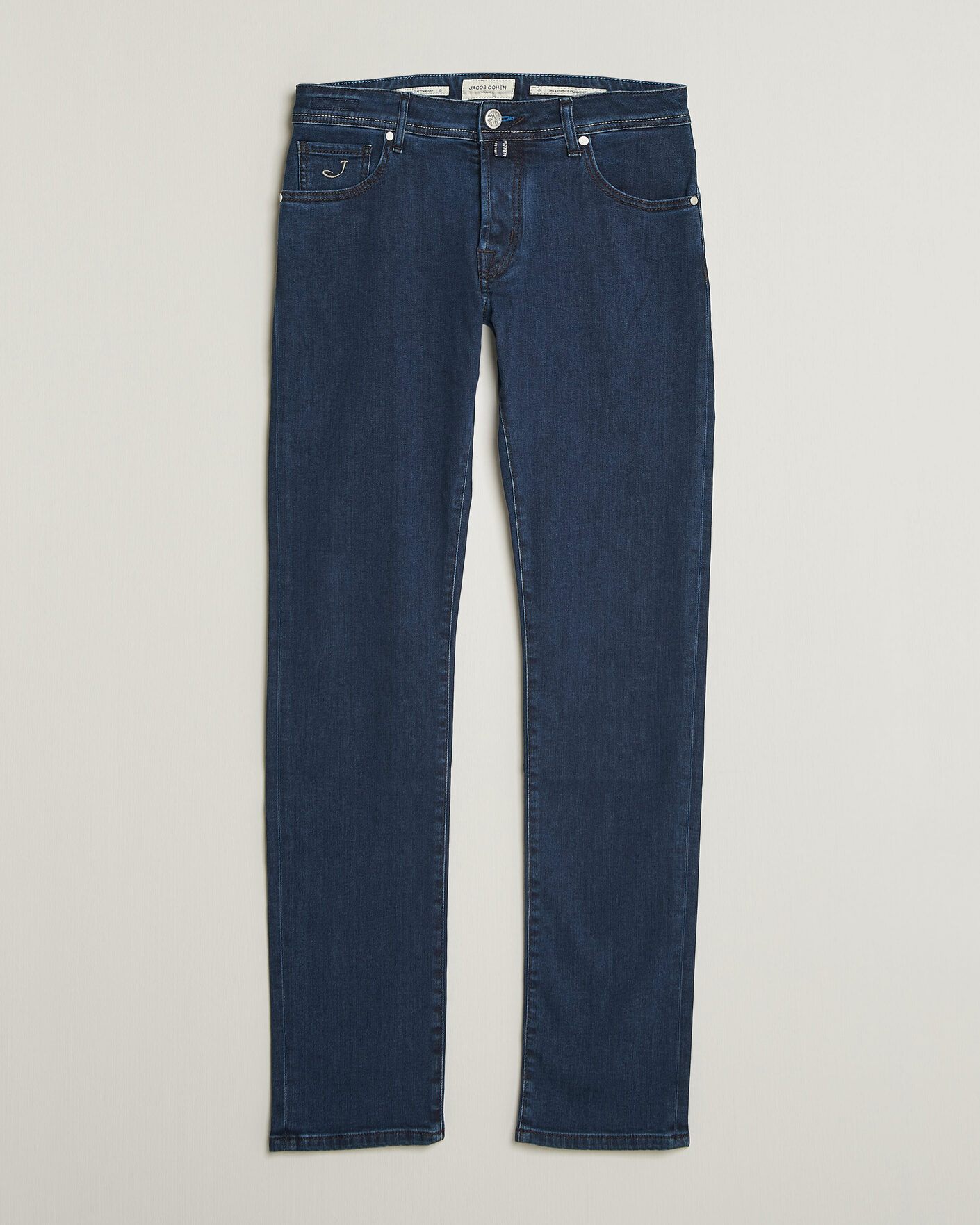 Men | Jeans | Jacob Cohën | Nick Slim Fit Washed Stretch Jeans Dark Blue