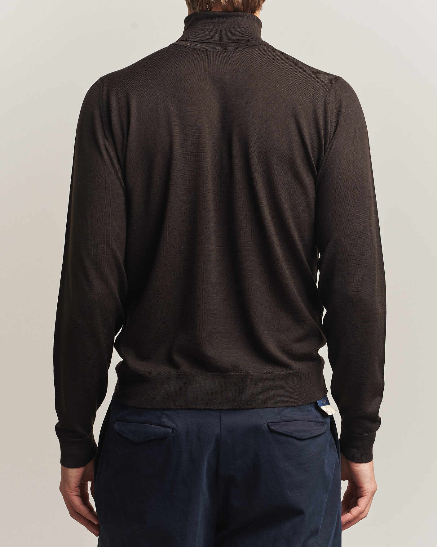 Men | Sweaters & Knitwear | John Smedley | Cherwell Extra Fine Merino Rollneck Faulkner Brown
