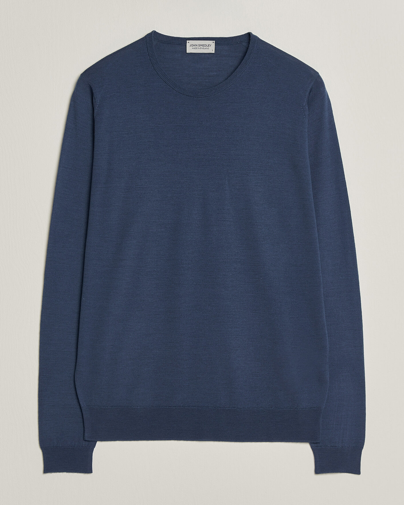 Men | Sweaters & Knitwear | John Smedley | Lundy Extra Fine Merino Crew Neck Teal Firth