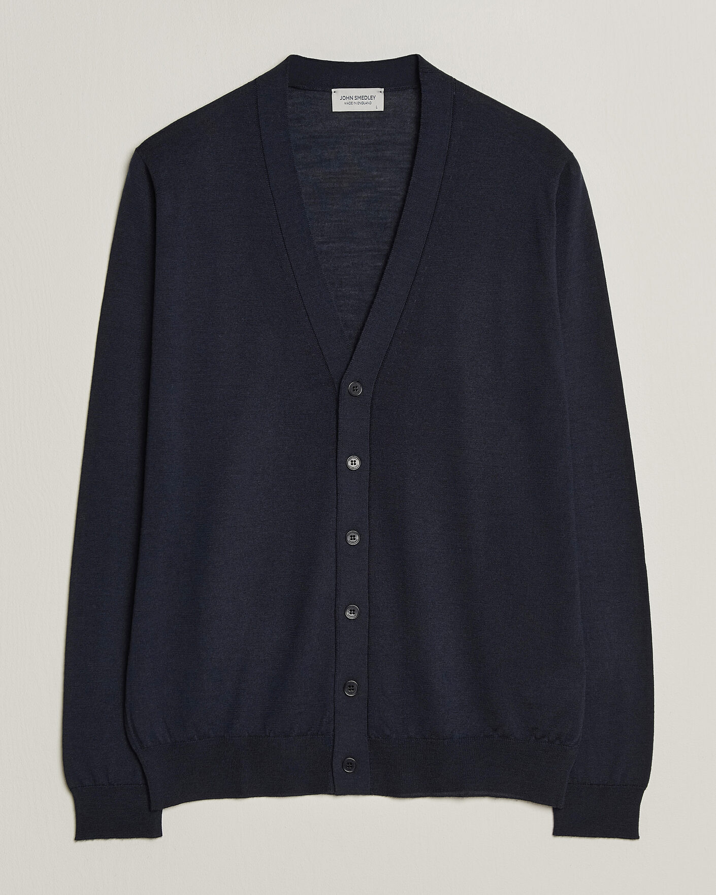 Men | Sweaters & Knitwear | John Smedley | Bradrick Extra Fine Merino Cardigan Midnight