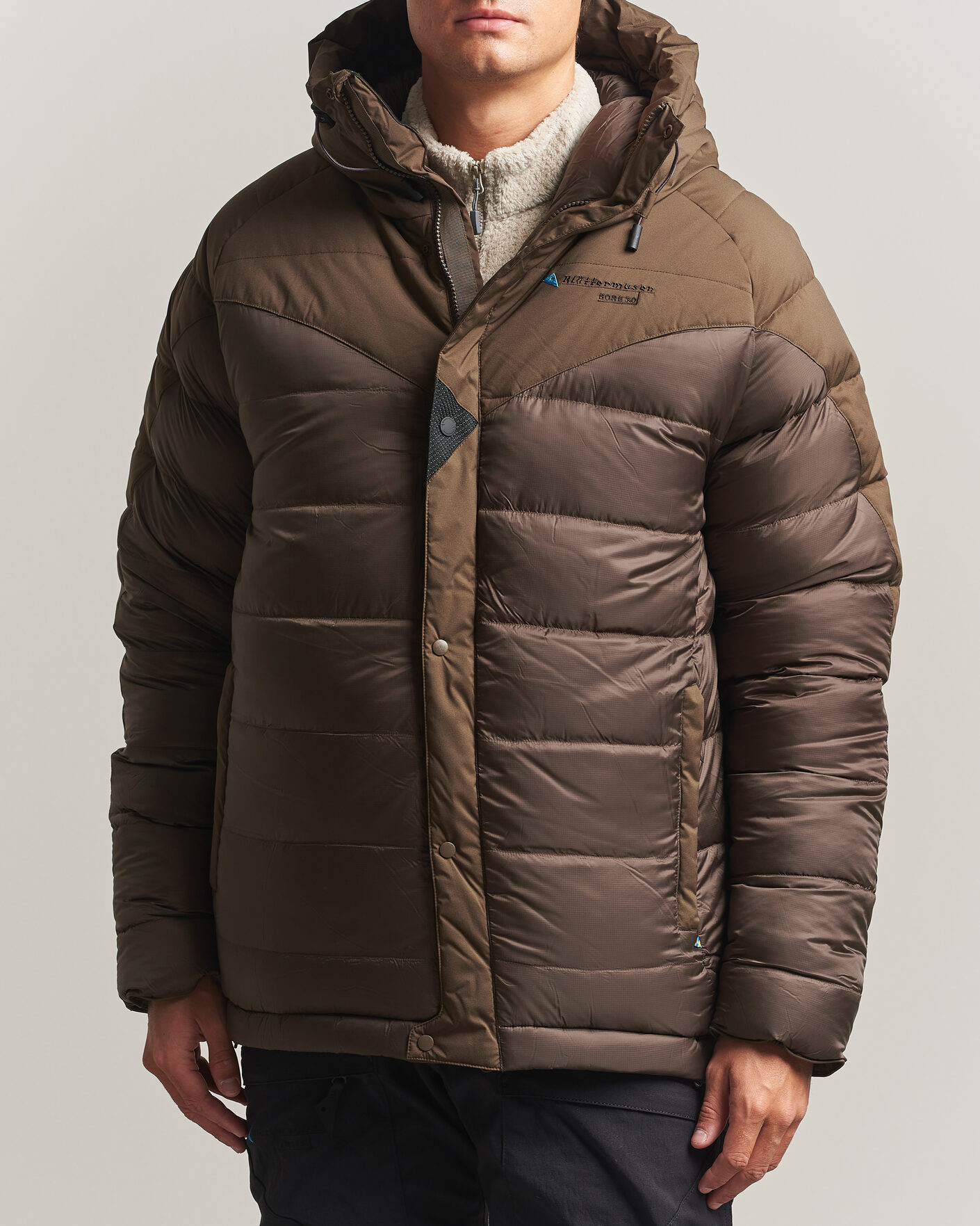 Men | Coats & Jackets | Klättermusen | Bore 3.0 Padded Jacket Slate Brown