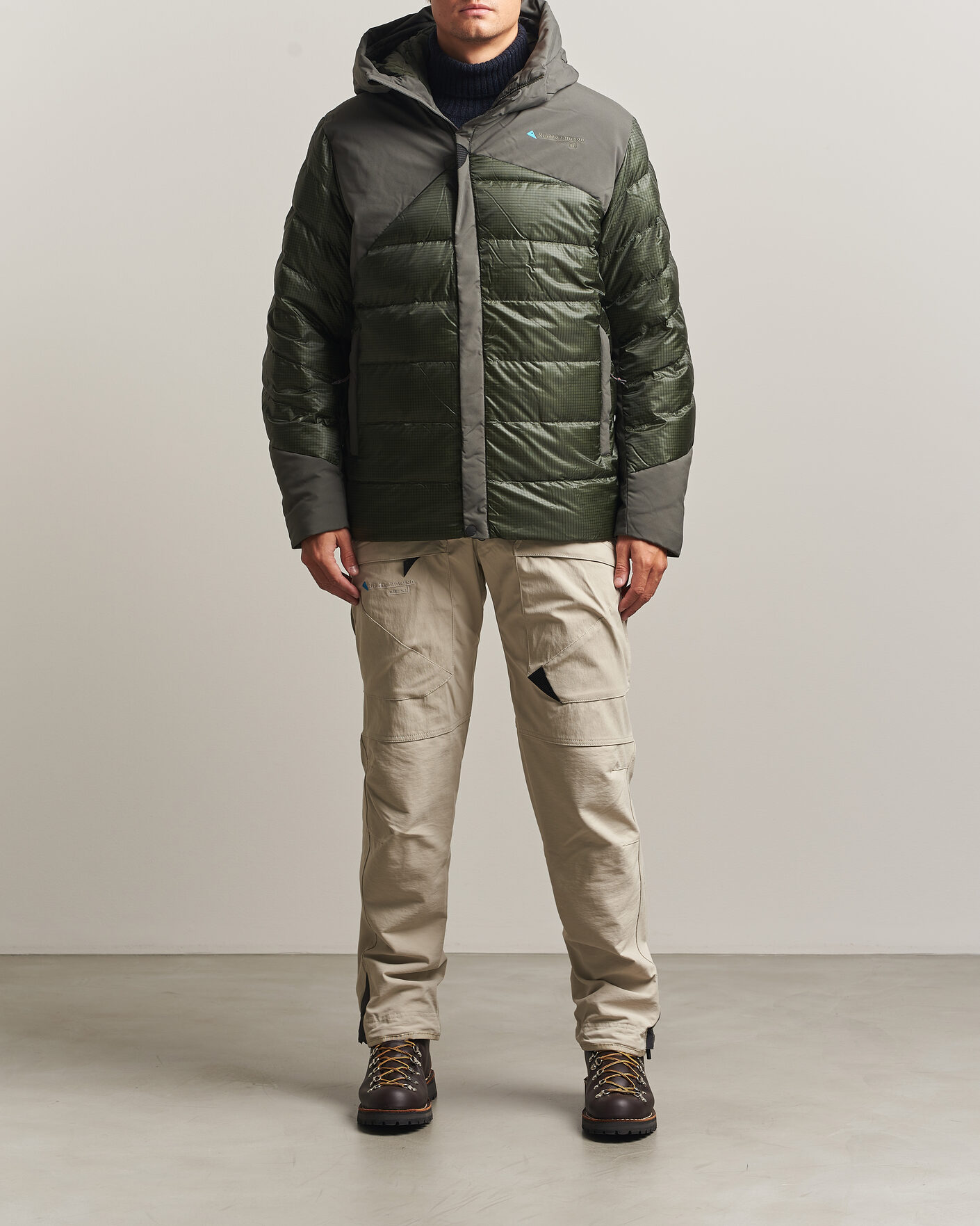 Men | Coats & Jackets | Klättermusen | Rå Hood Jacket Dusky Green
