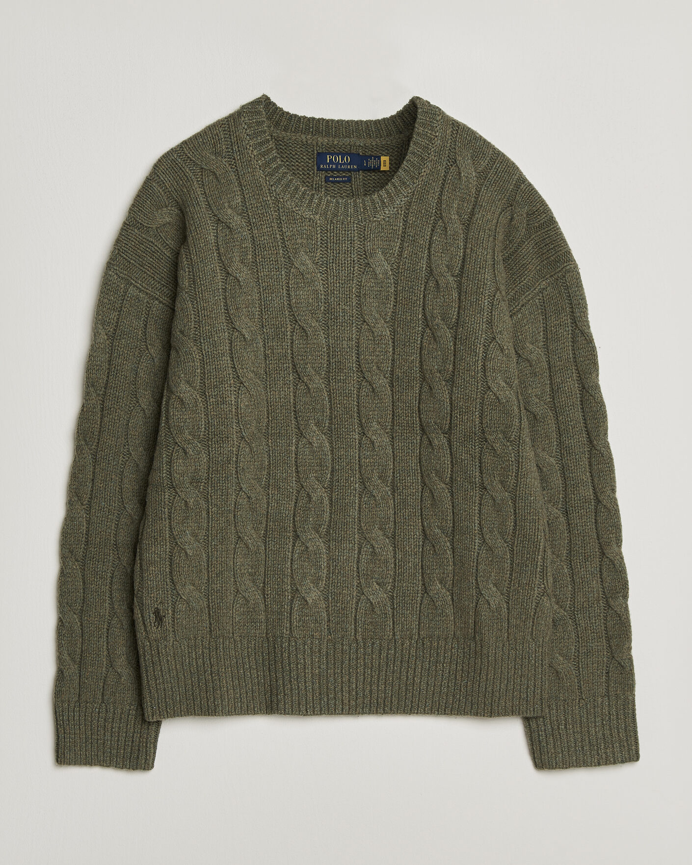Men | Sweaters & Knitwear | Polo Ralph Lauren | Exploded Cabel Sweater Treron Olive