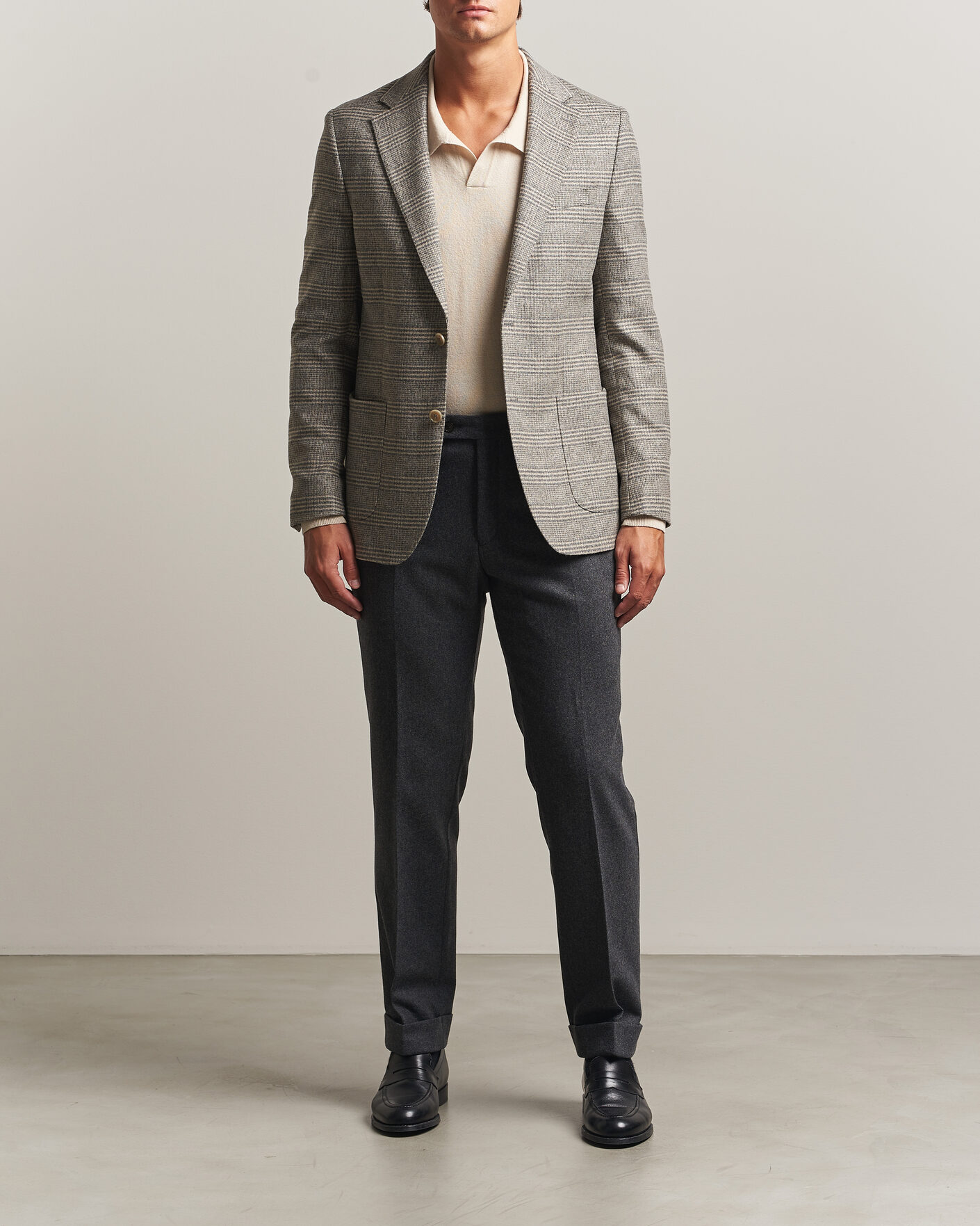 Men | Blazers | Morris | Soft Glencheck Blazer Brown