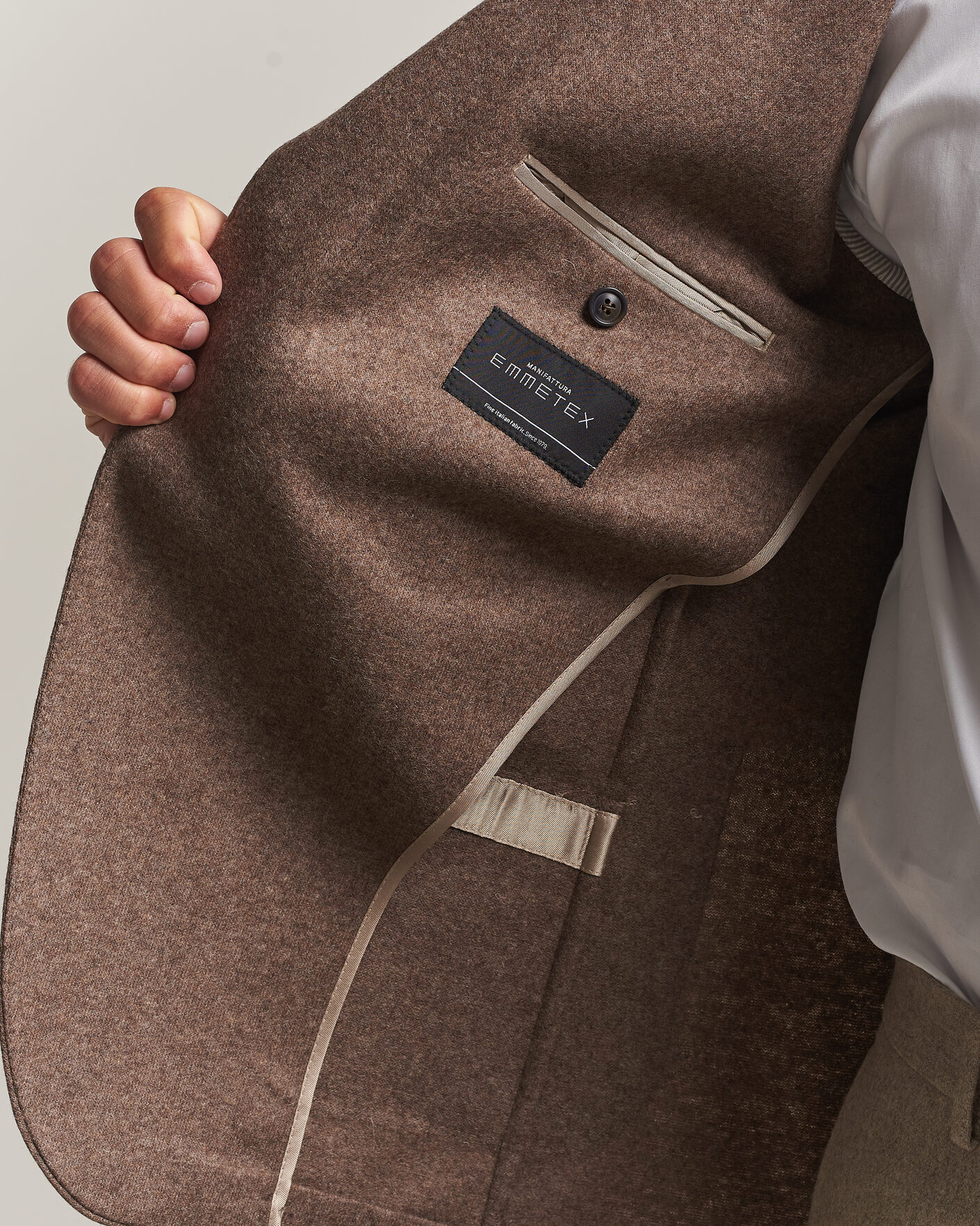 Men | Blazers | Morris | Wool Jersey Blazer Brown
