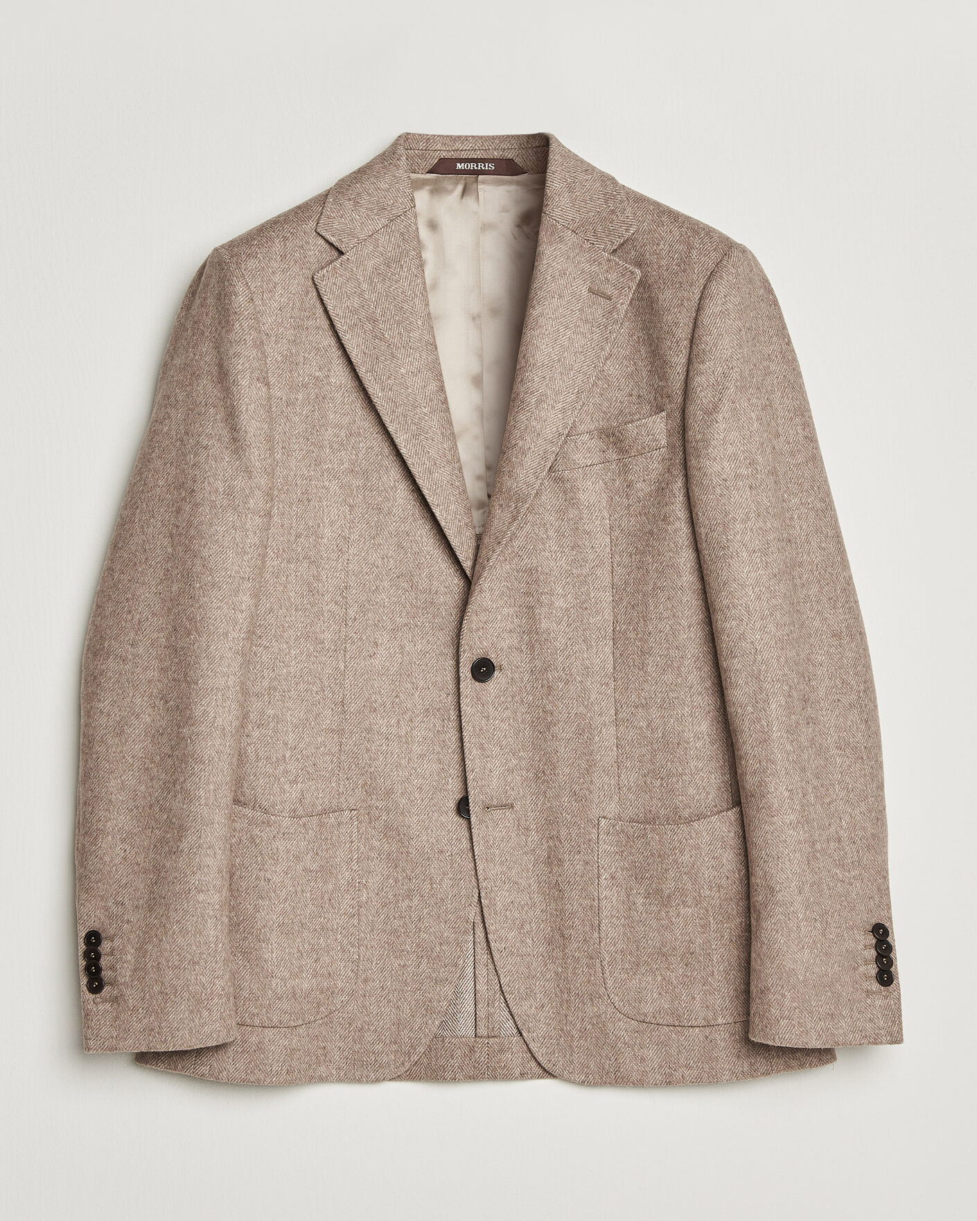 Men | Blazers | Morris | Soft Herringbone Blazer Khaki