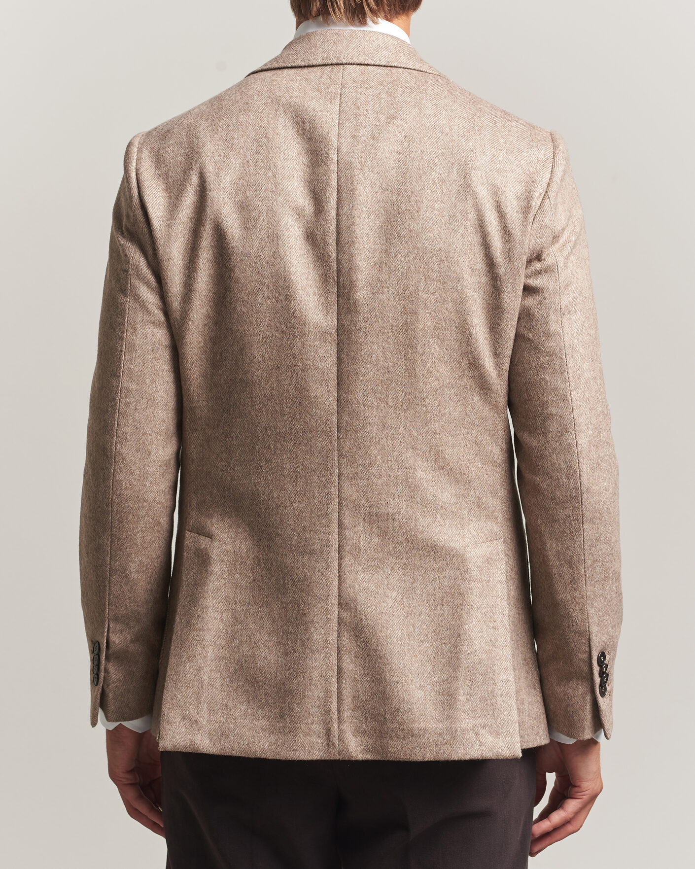 Men | Blazers | Morris | Soft Herringbone Blazer Khaki