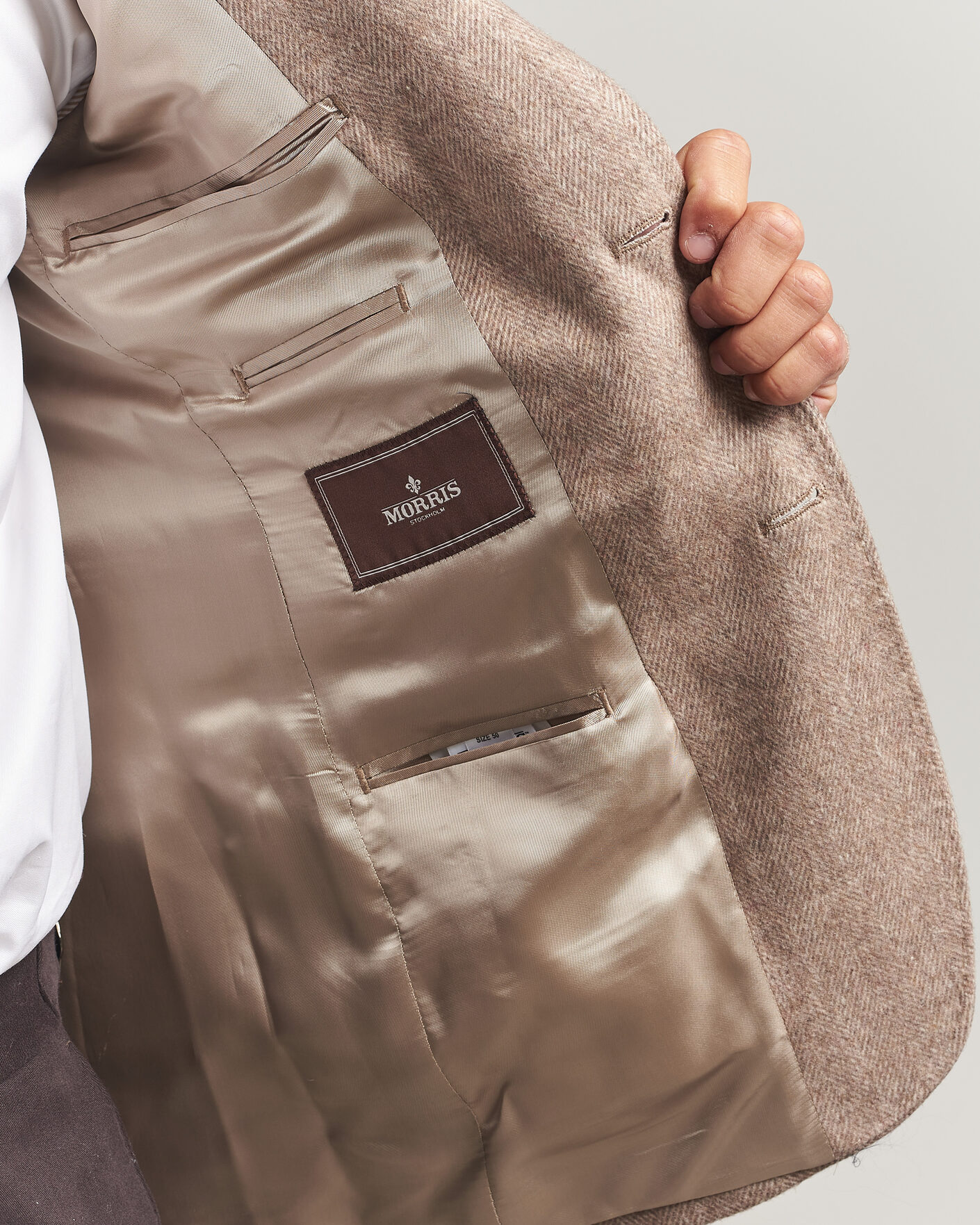 Men | Blazers | Morris | Soft Herringbone Blazer Khaki