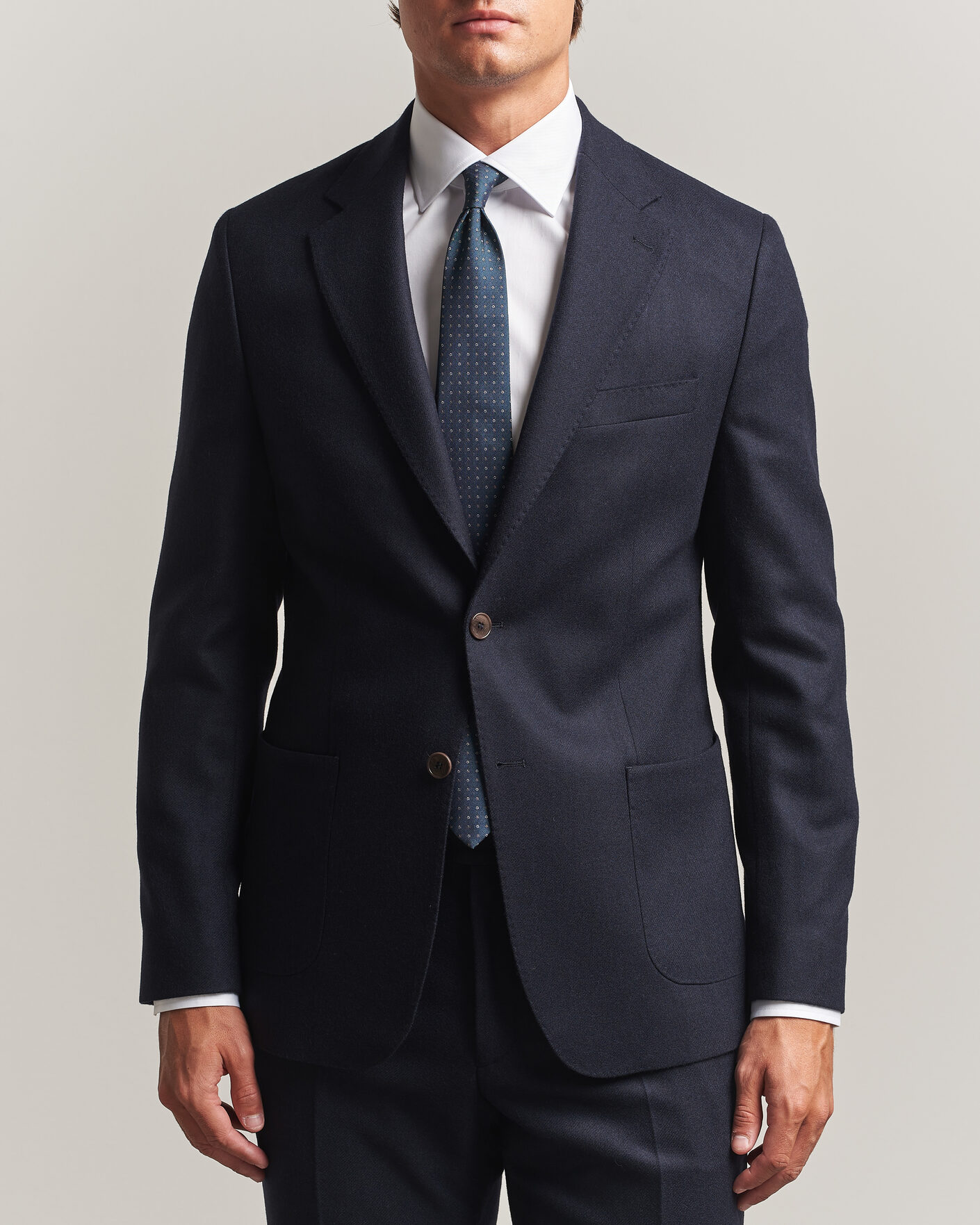 Men | Blazers | Morris | Flannel Suit Blazer Navy