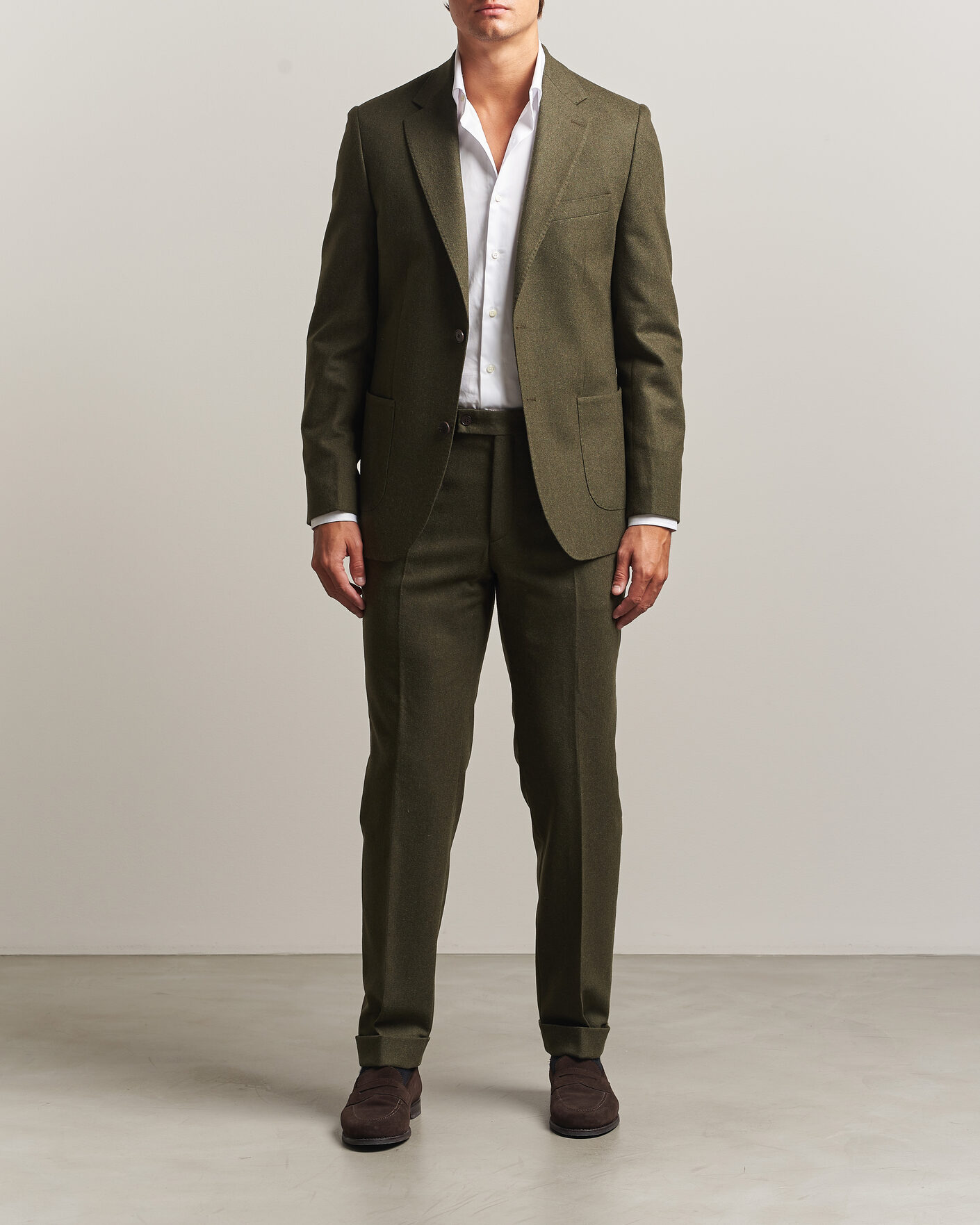 Men | Blazers | Morris | Flannel Suit Blazer Green