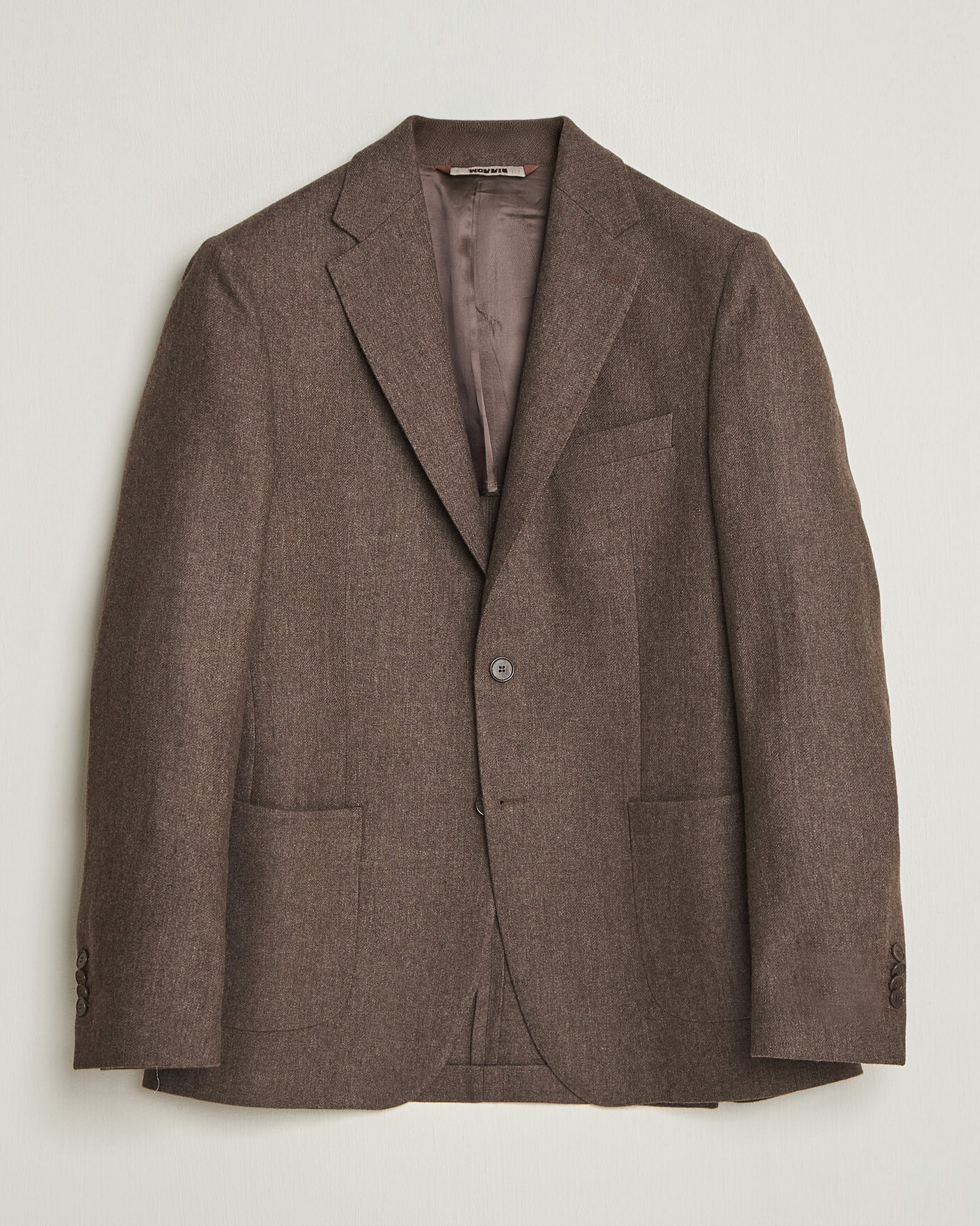 Men | Blazers | Morris | Flannel Suit Blazer Brown