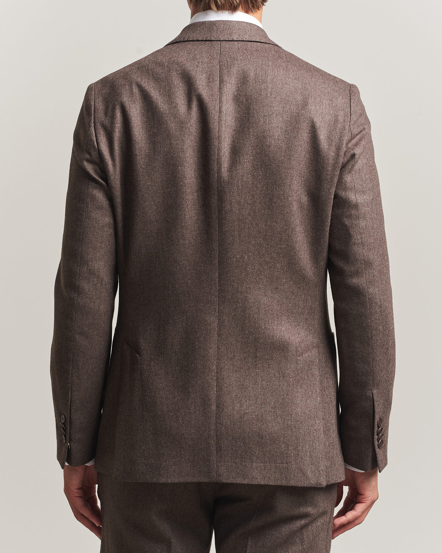 Men | Blazers | Morris | Flannel Suit Blazer Brown