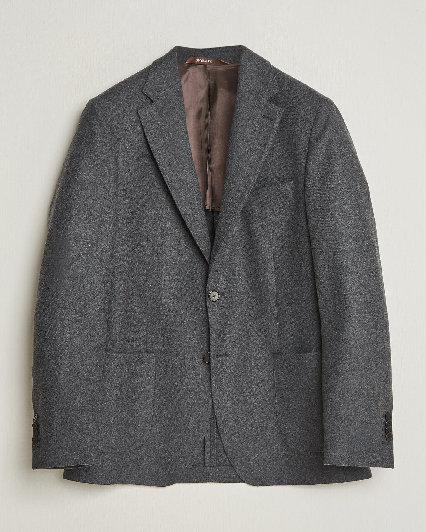 Men | Blazers | Morris | Flannel Suit Blazer Grey
