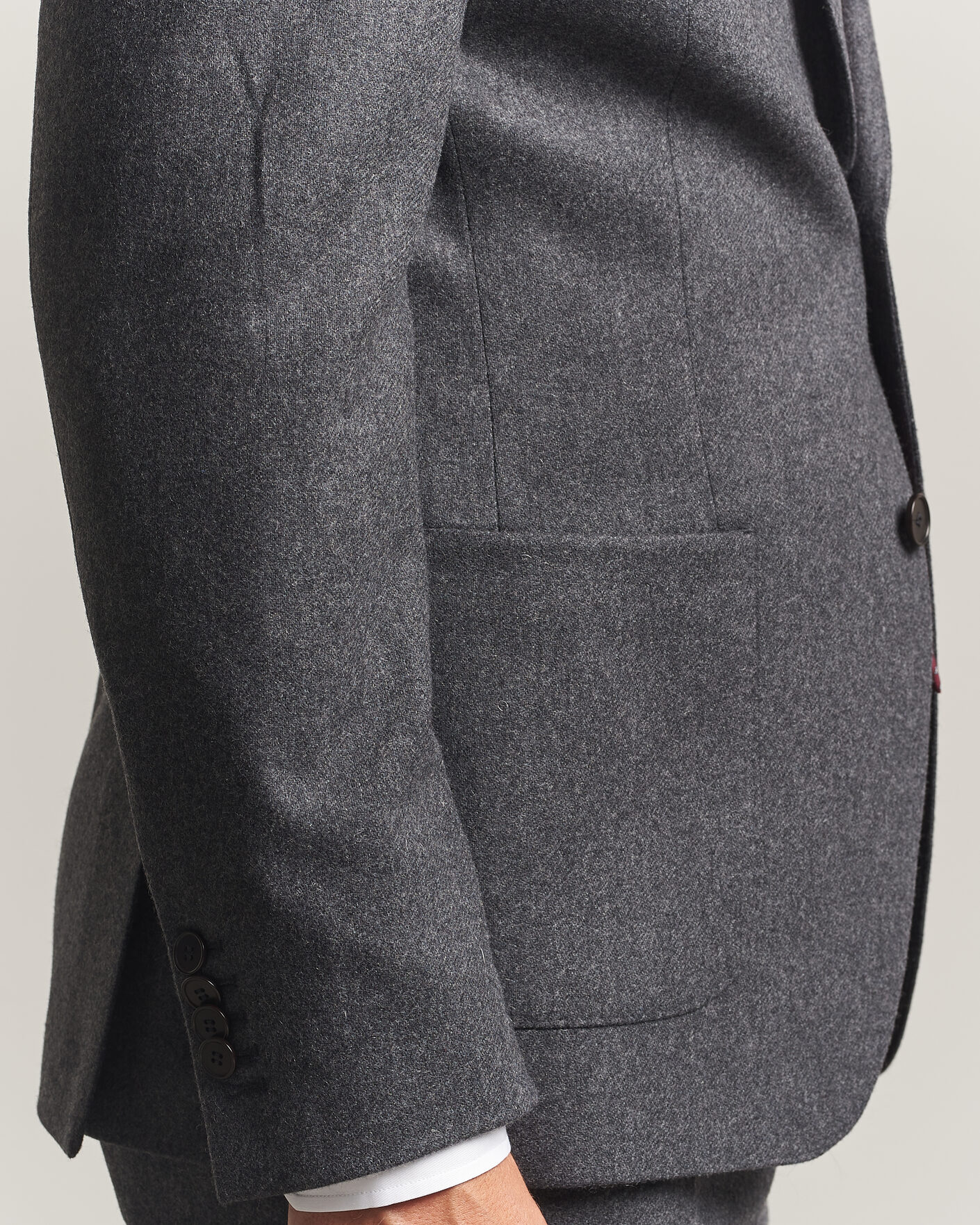 Men | Blazers | Morris | Flannel Suit Blazer Grey