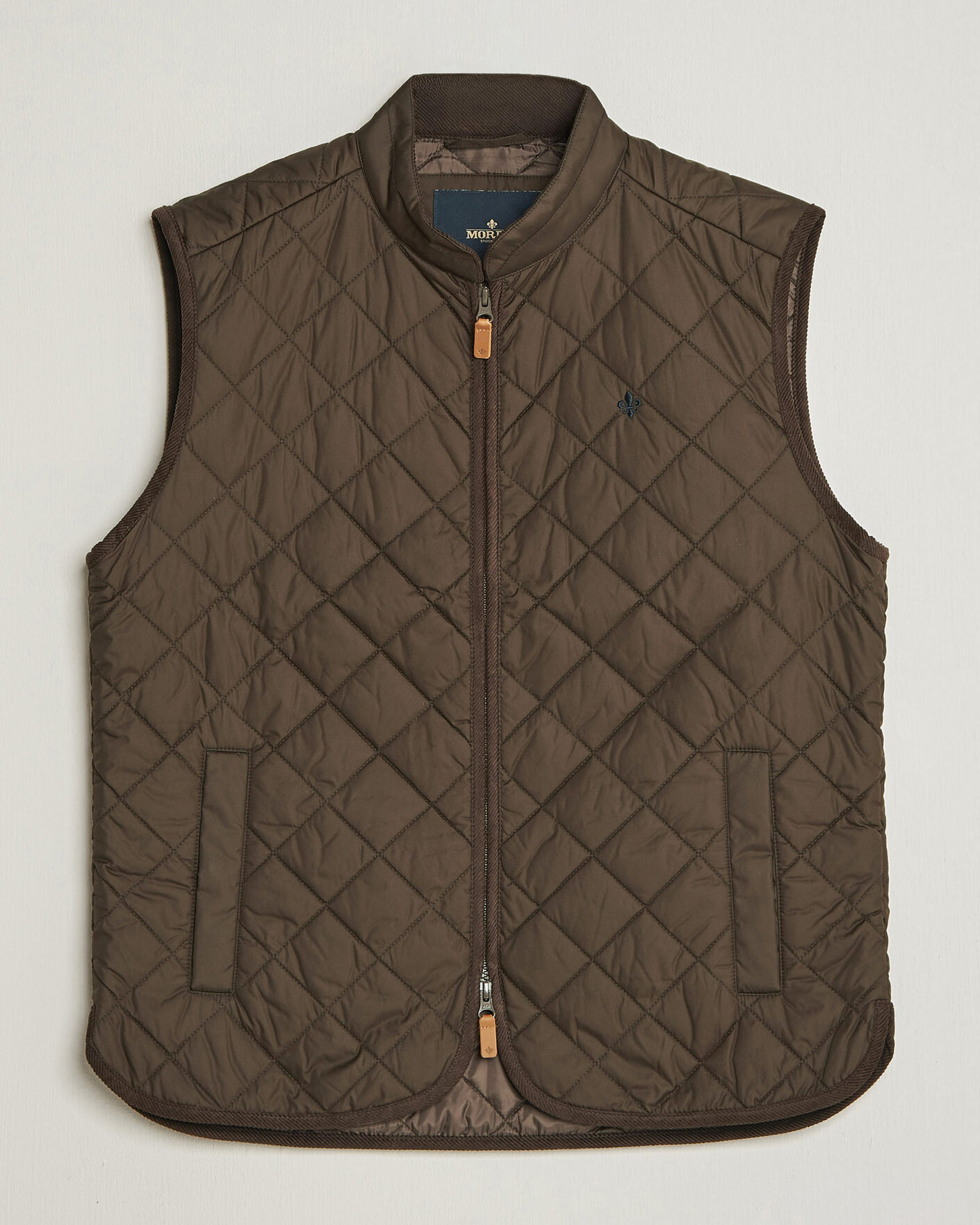 Men | Gilets | Morris | Teddy Quilted Vest Brown