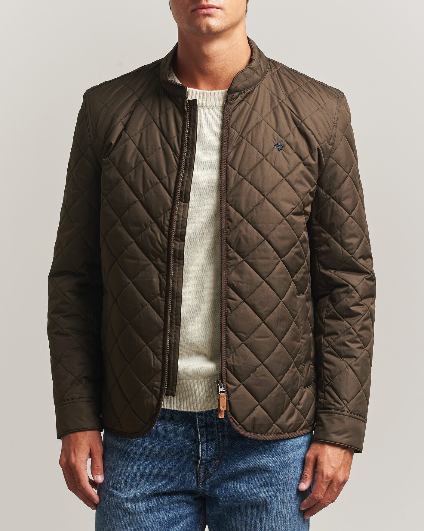 Men | Coats & Jackets | Morris | Teddy Quilted Jacket Brown