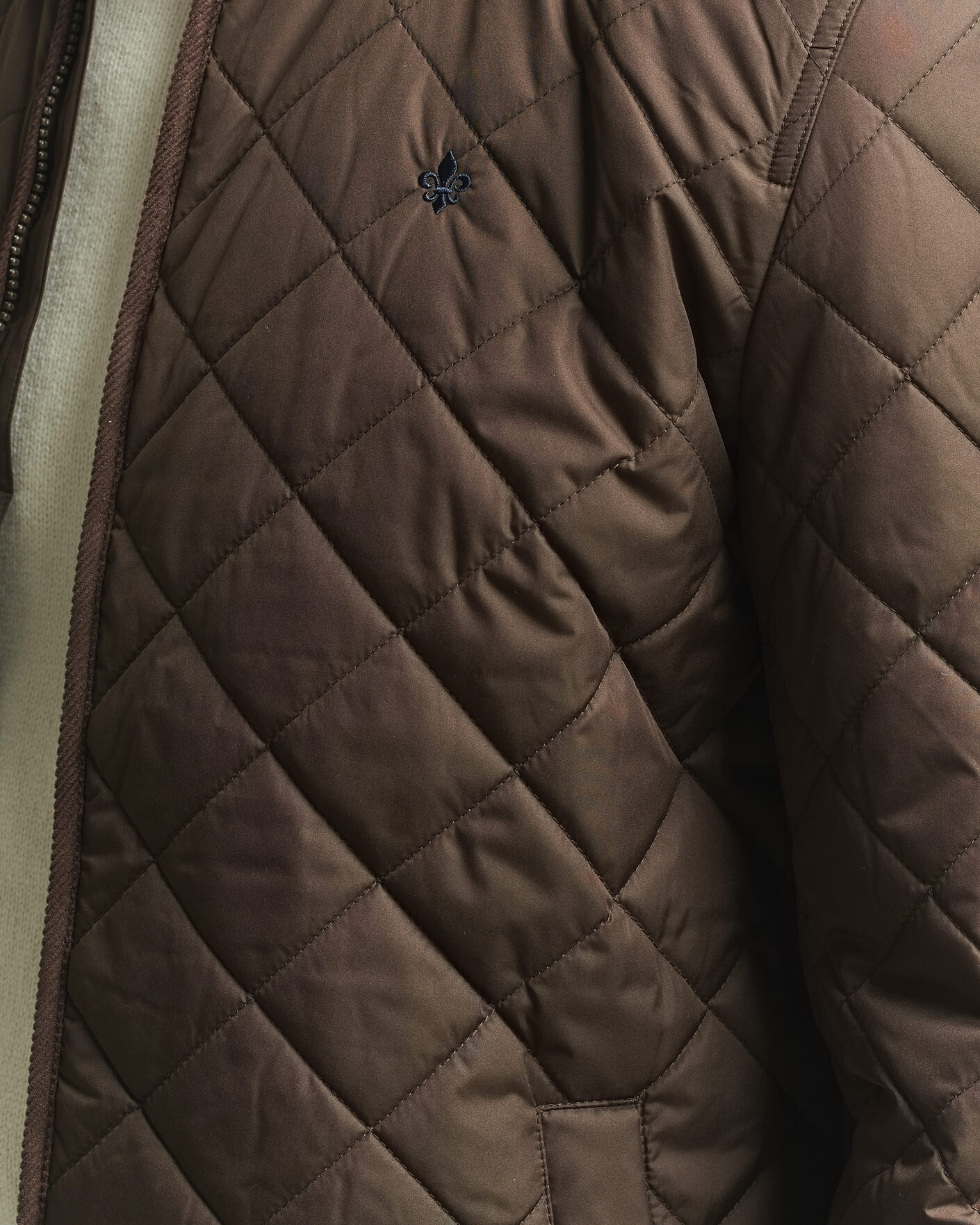 Men | Coats & Jackets | Morris | Teddy Quilted Jacket Brown