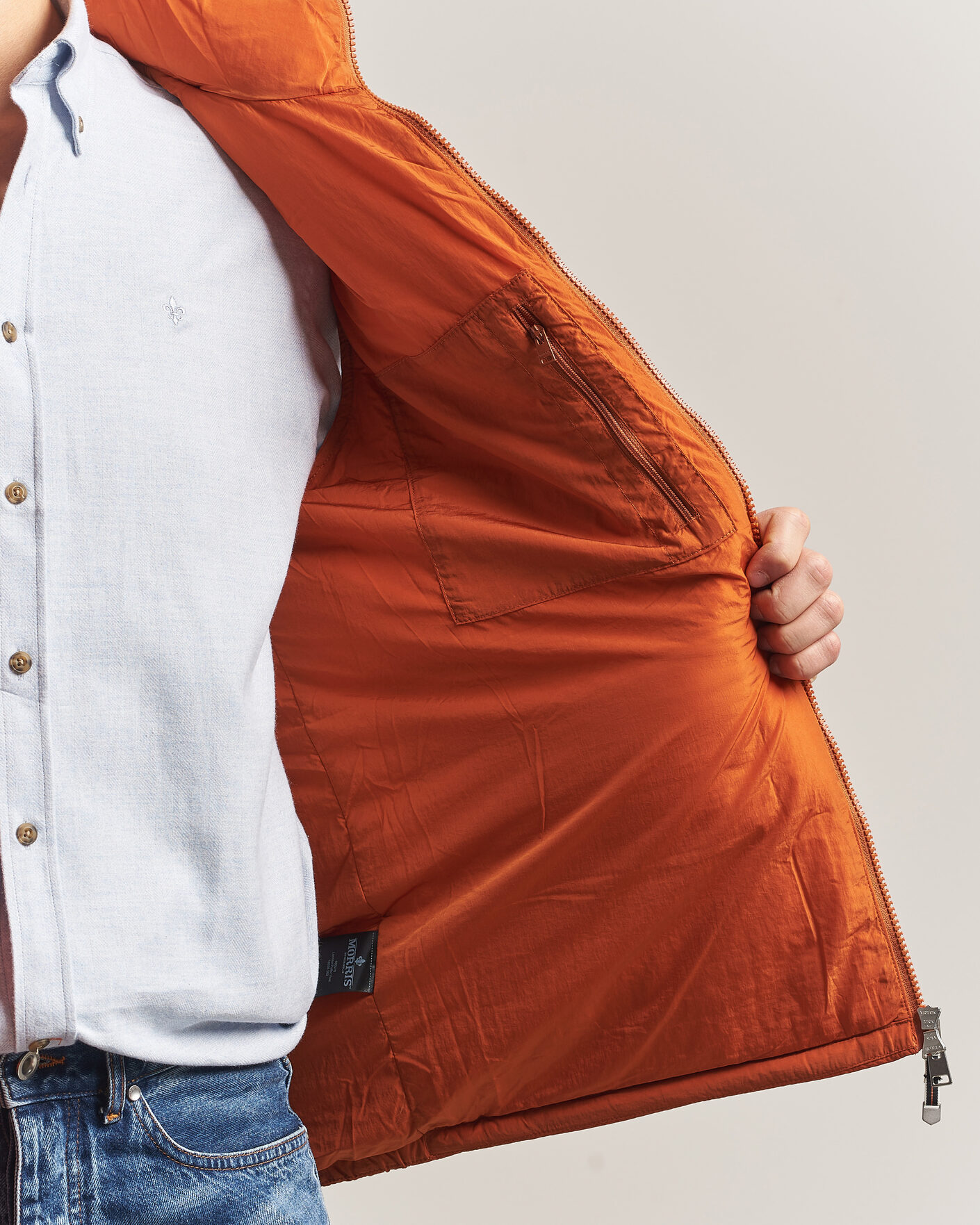 Men | Gilets | Morris | Lennox Puffer Vest Orange