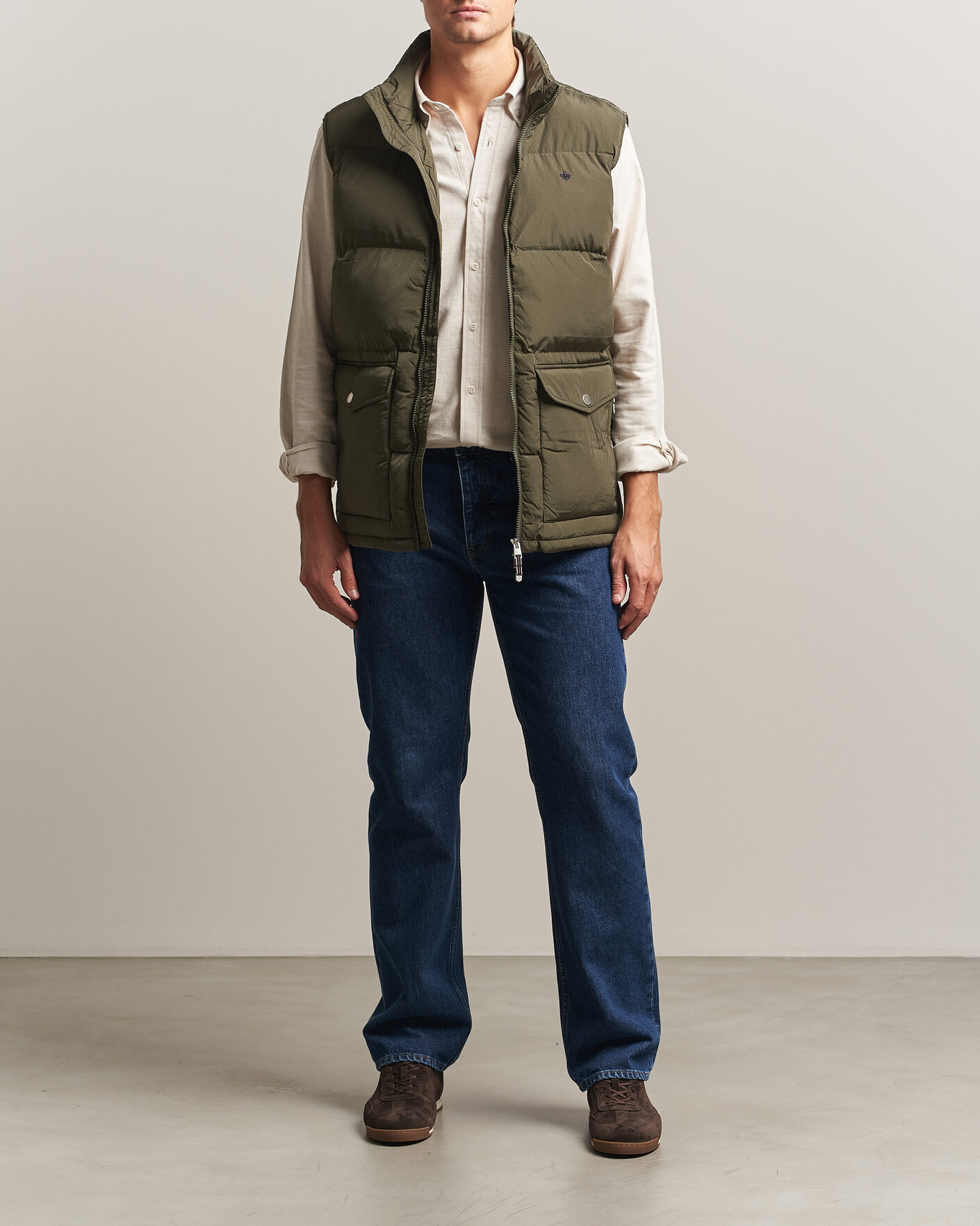 Men | Gilets | Morris | Lennox Puffer Vest Olive