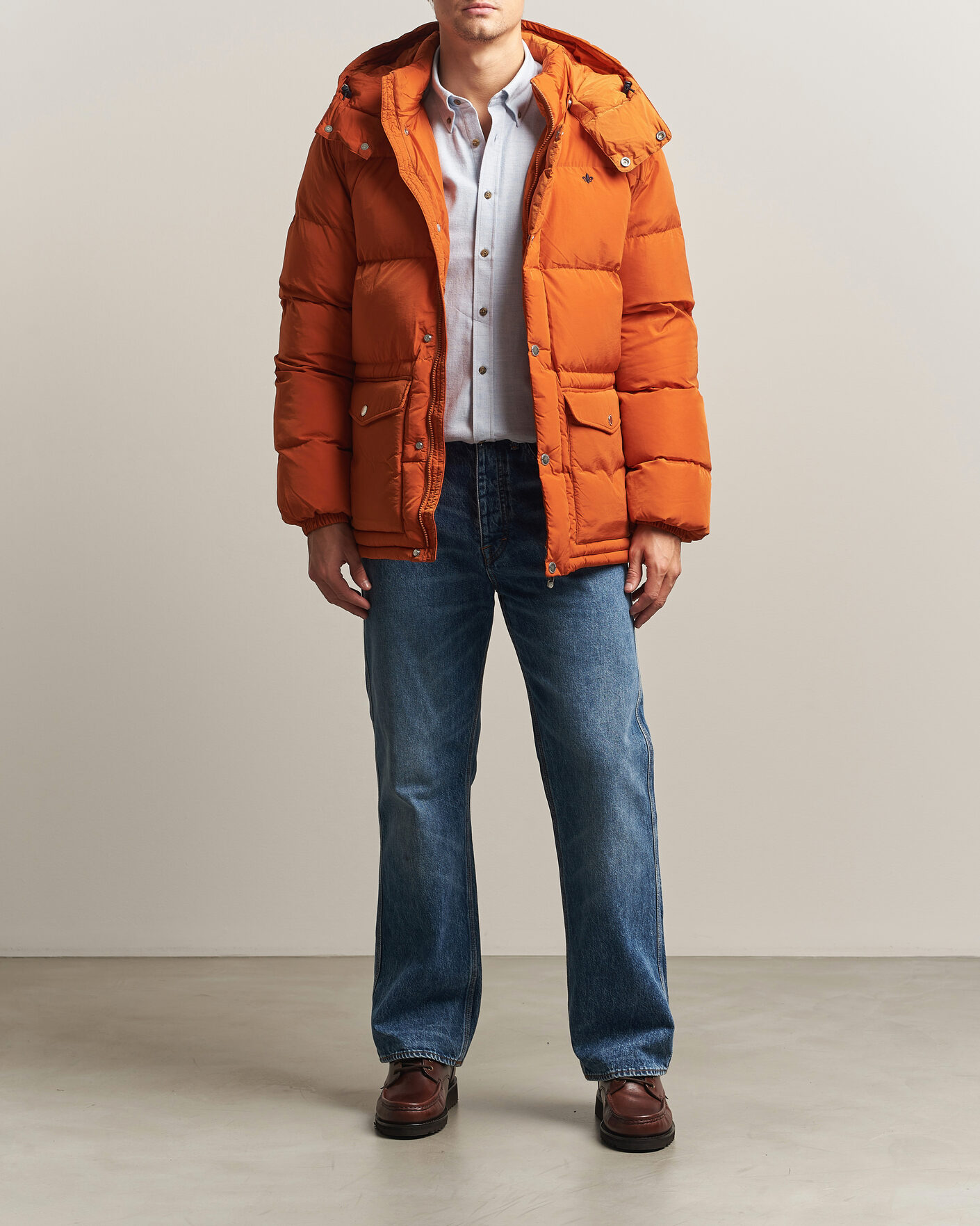 Men | Coats & Jackets | Morris | Lennox Puffer Jacket Orange