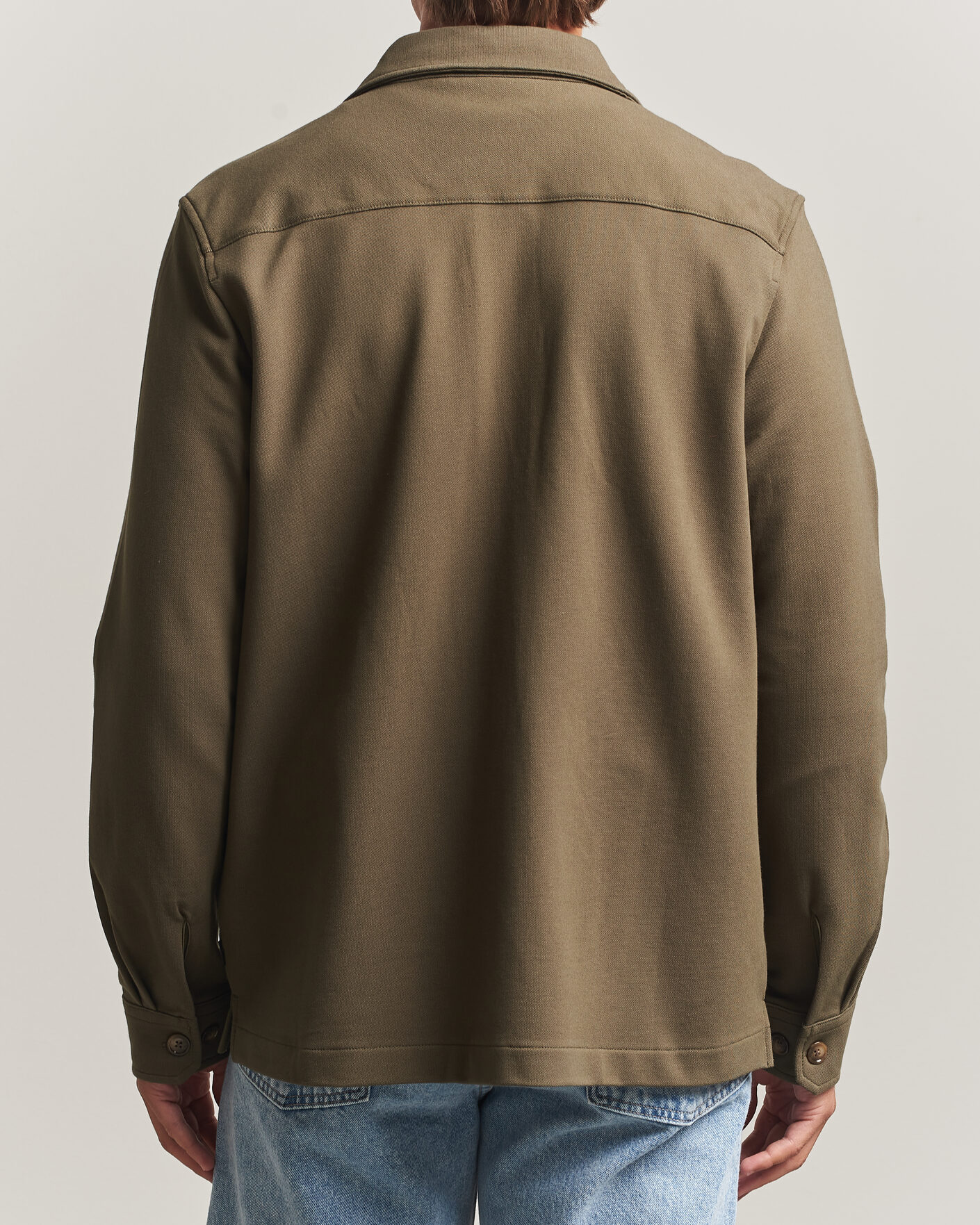 Men | Shirts | Morris | Andrew Jersey Overshirt Olive
