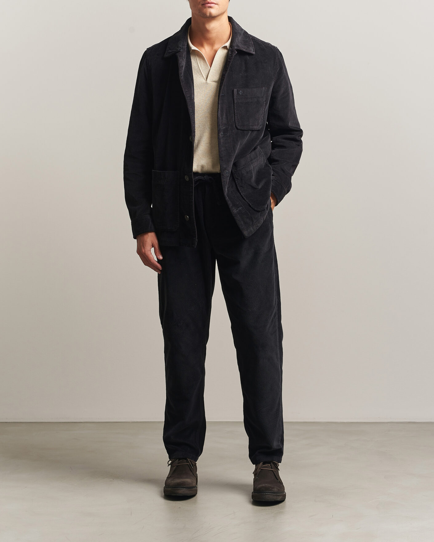 Men | Shirts | Morris | Fenix Cord Shirt Jacket Blue