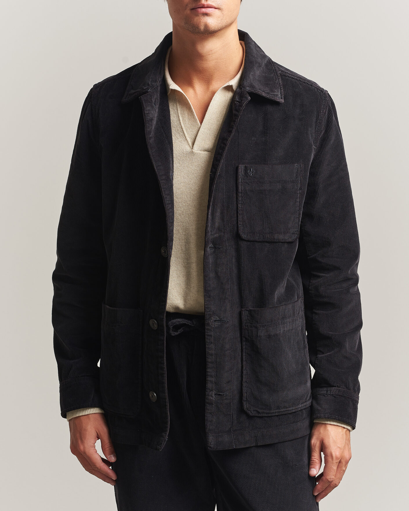 Men | Shirts | Morris | Fenix Cord Shirt Jacket Blue