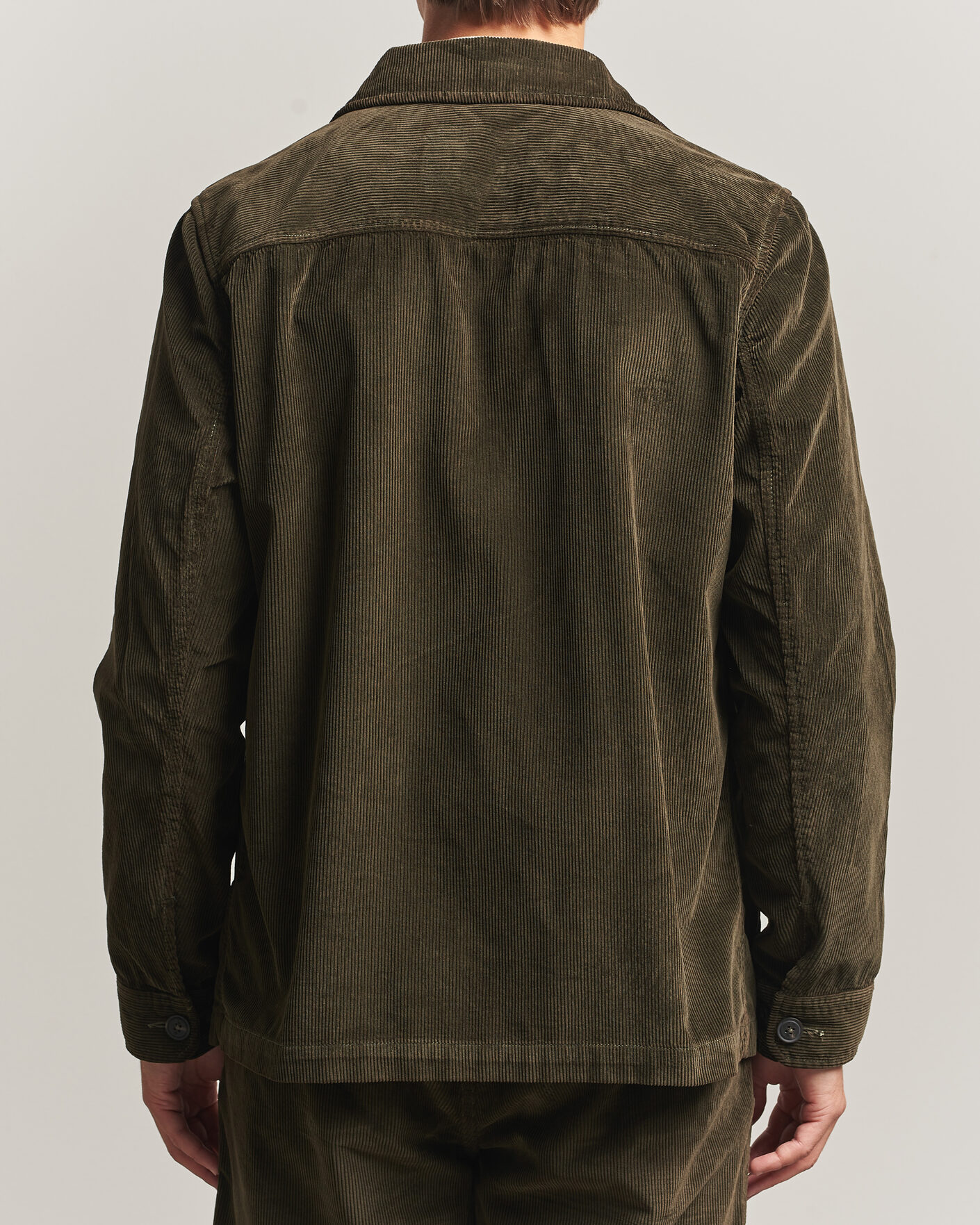Men | Shirts | Morris | Fenix Cord Shirt Jacket Olive
