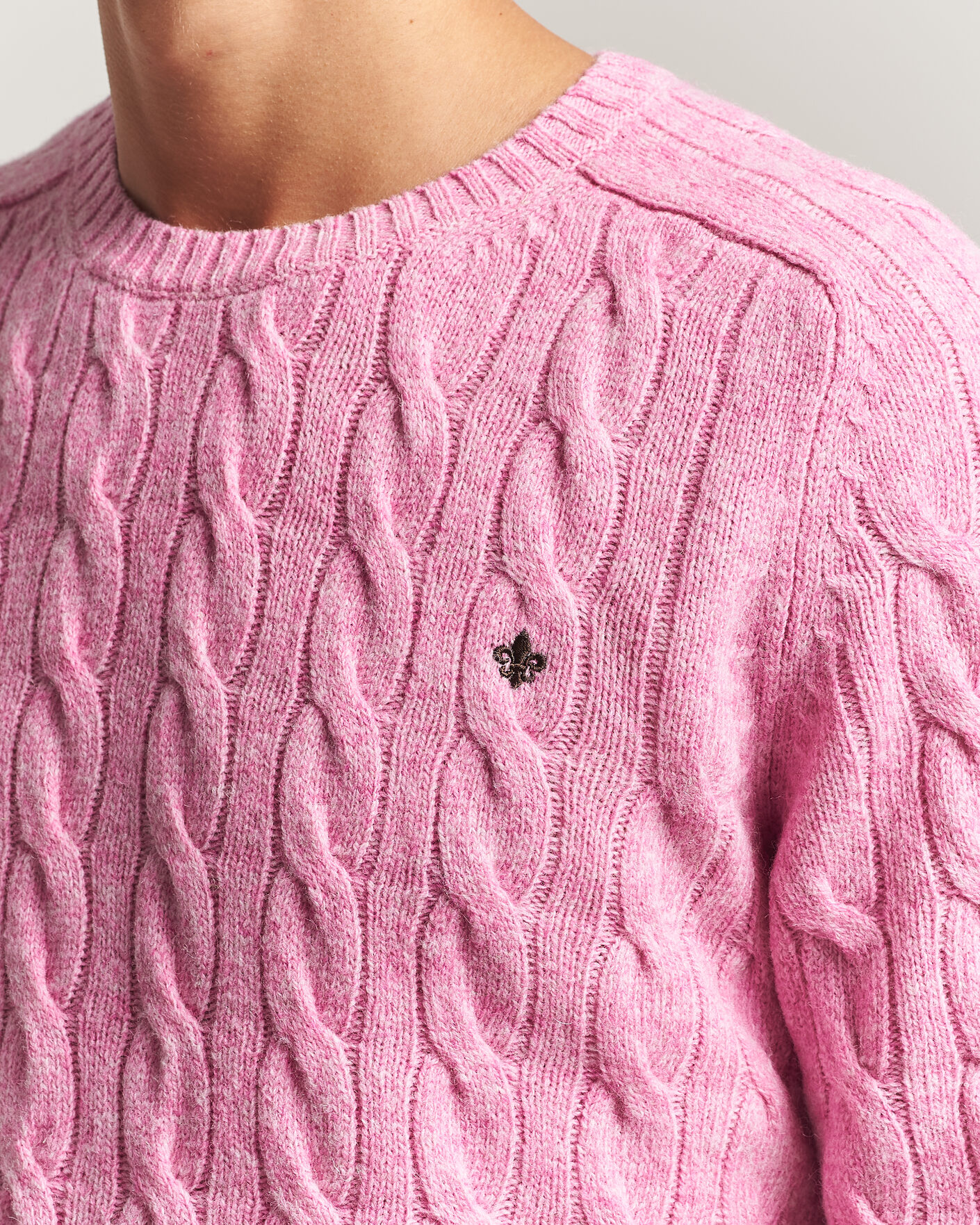 Men | Sweaters & Knitwear | Morris | Archard Cable Sweater Pink