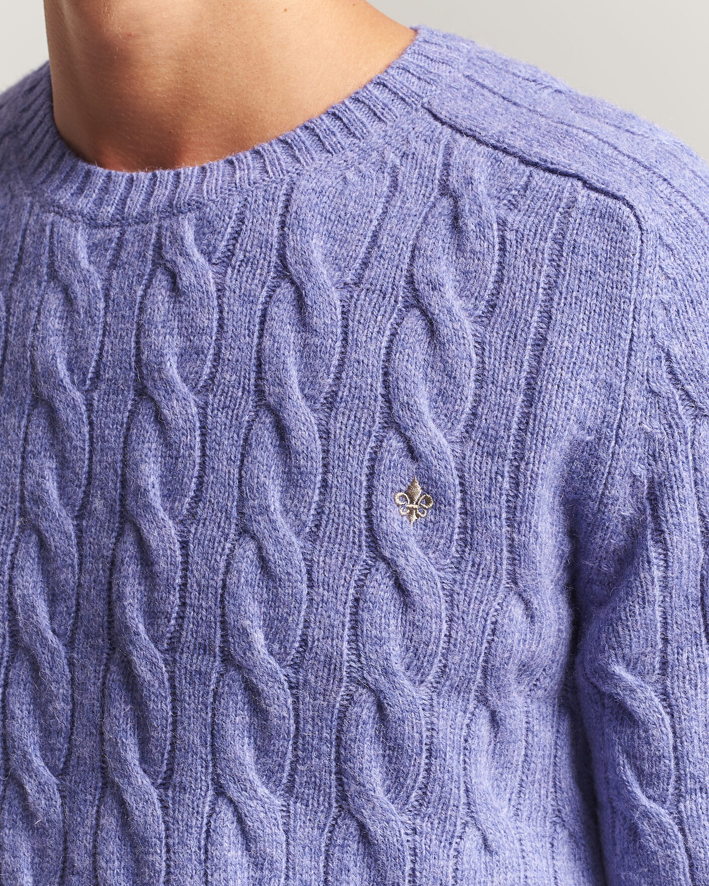 Men | Sweaters & Knitwear | Morris | Archard Cable Sweater Purple