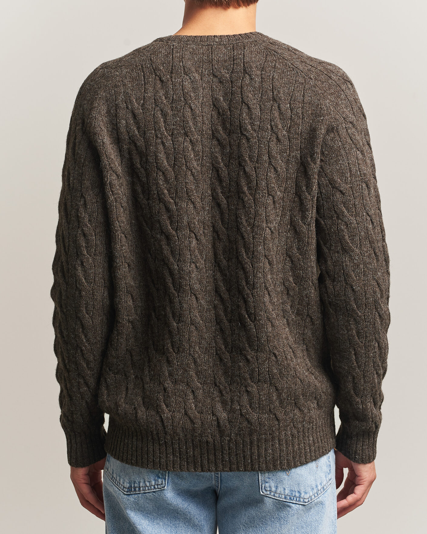 Men | Sweaters & Knitwear | Morris | Archard Cable Sweater Brown