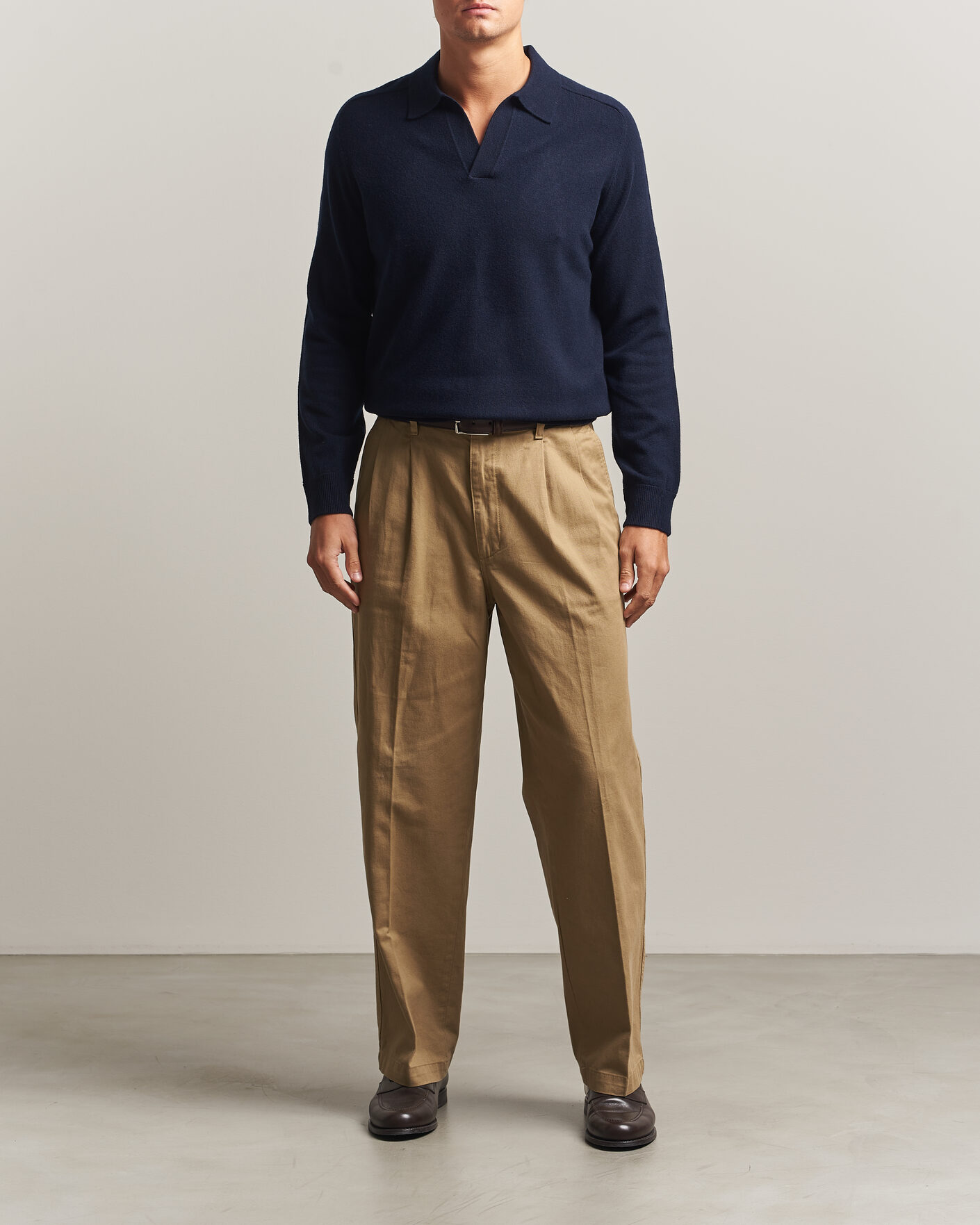 Men | Sweaters & Knitwear | Morris | Wilfred Cashmere Resort Polo Navy