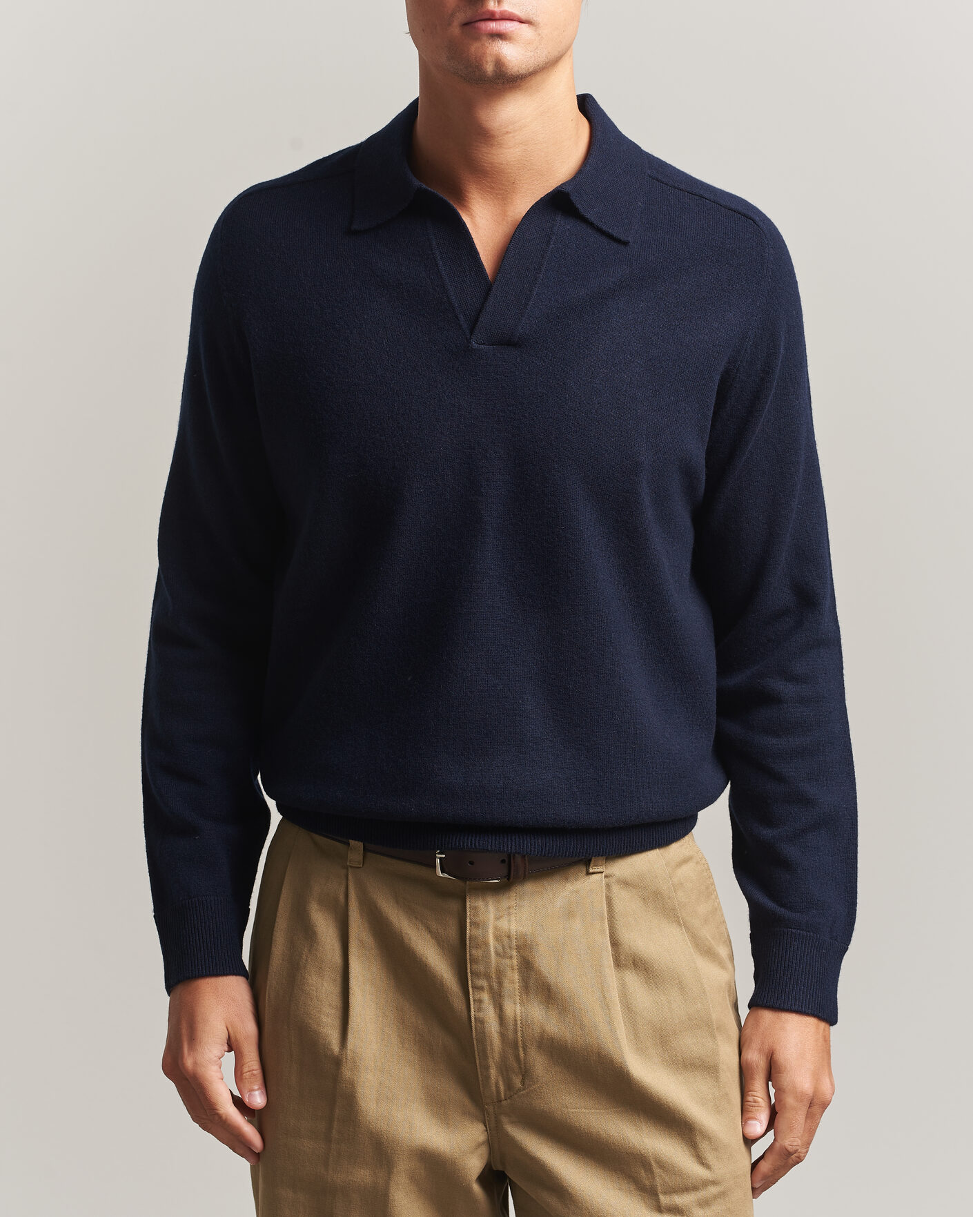 Men | Sweaters & Knitwear | Morris | Wilfred Cashmere Resort Polo Navy