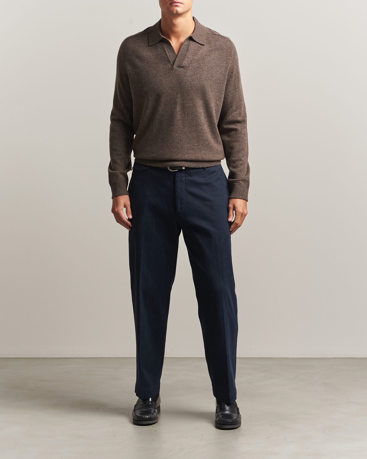 Men | Sweaters & Knitwear | Morris | Wilfred Cashmere Resort Polo Brown