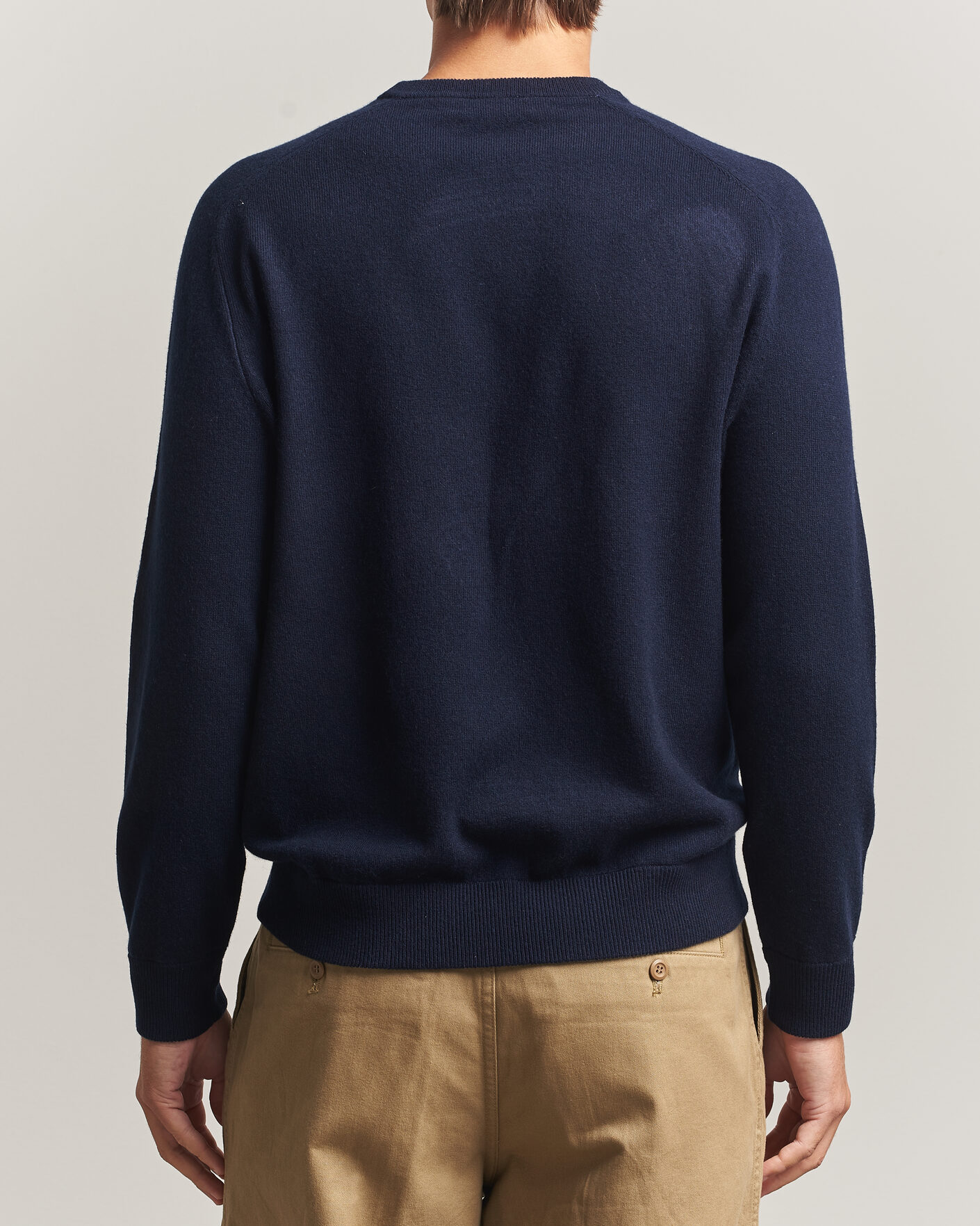 Men | Sweaters & Knitwear | Morris | Wilfred Cashmere O-Neck Navy