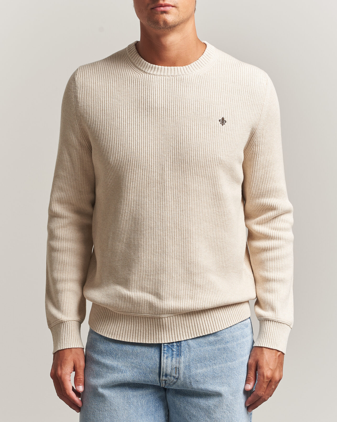 Men | Sweaters & Knitwear | Morris | Colin O-Neck Khaki