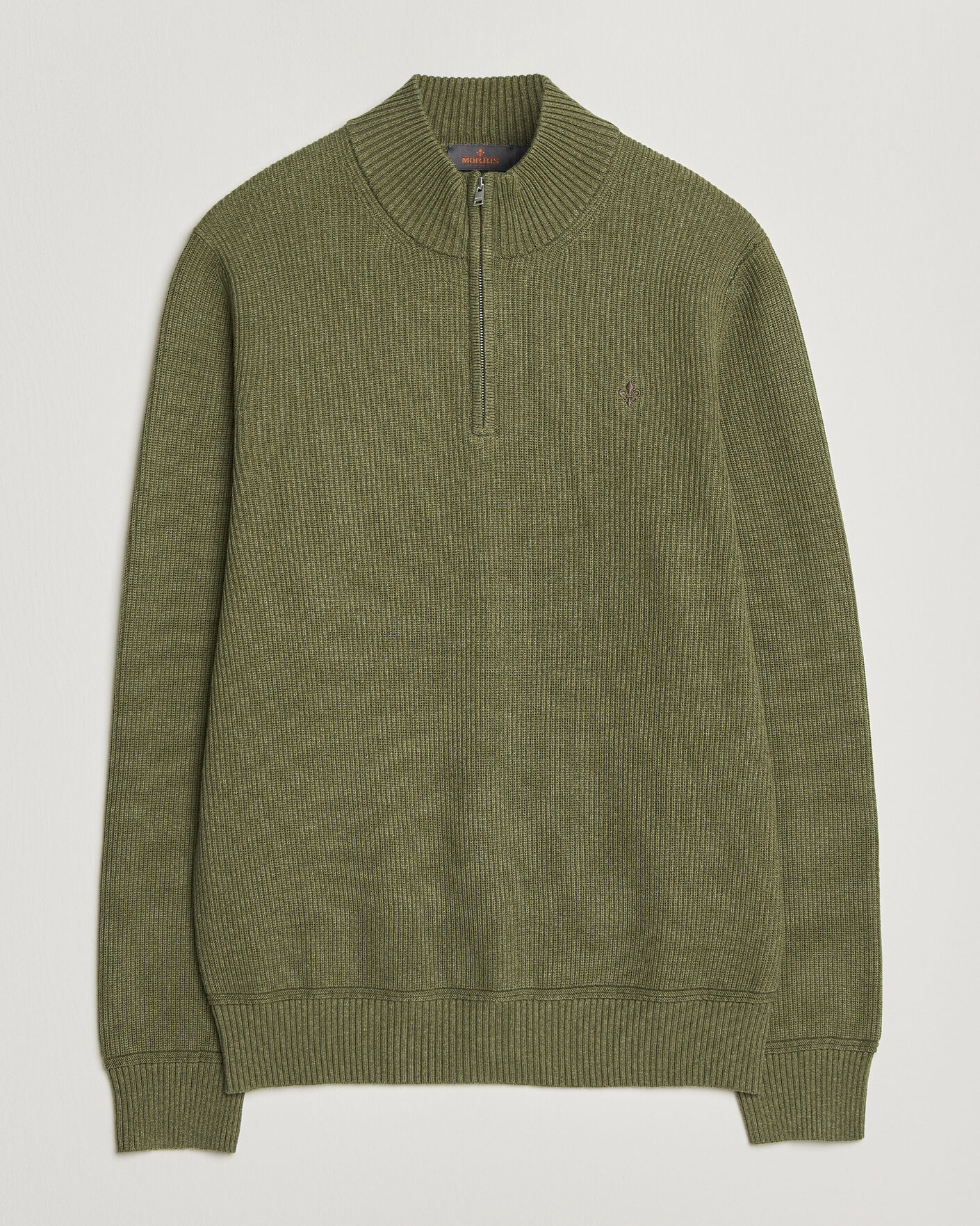 Men | Sweaters & Knitwear | Morris | Colin Half Zip Olive