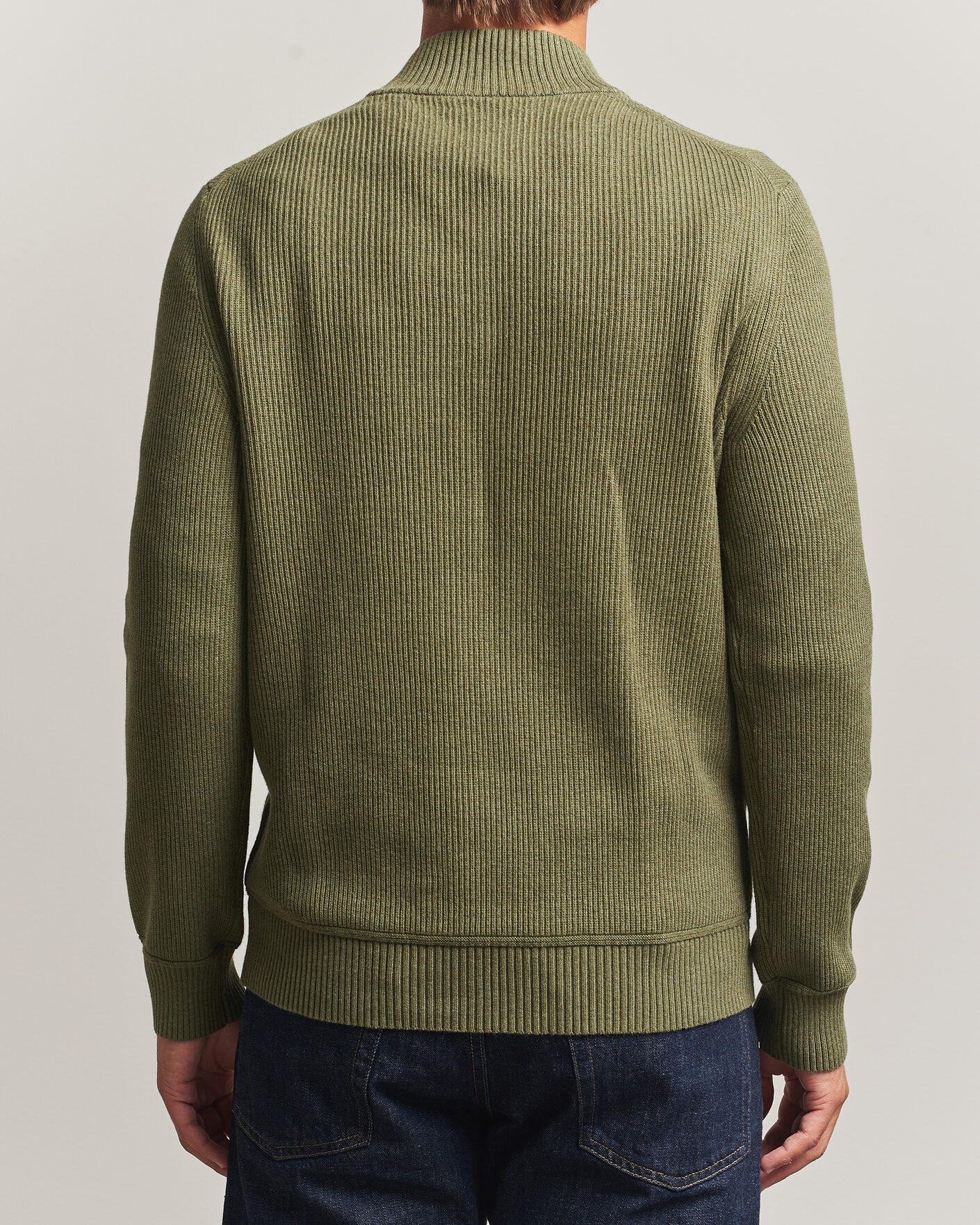 Men | Sweaters & Knitwear | Morris | Colin Half Zip Olive