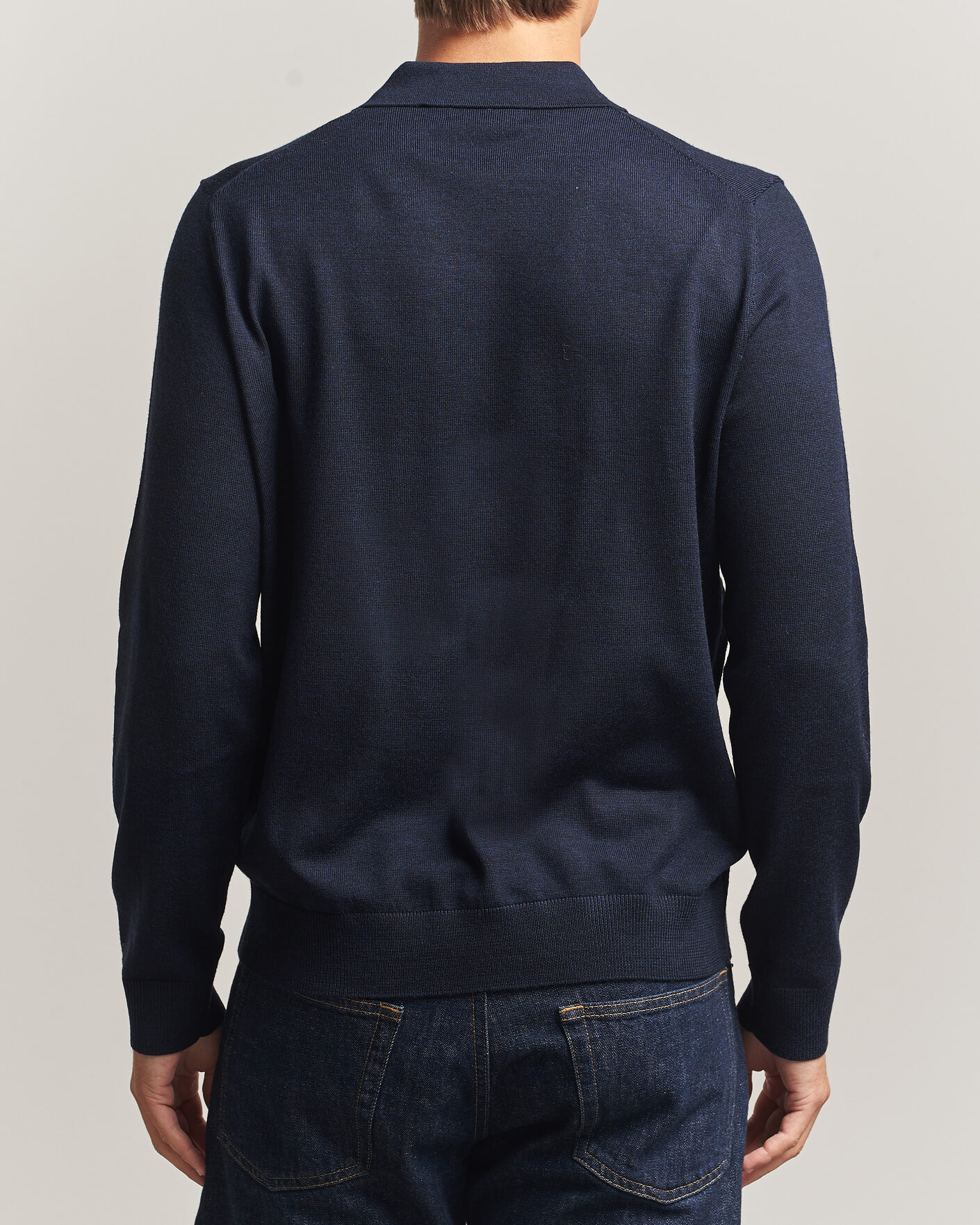 Men | Sweaters & Knitwear | Morris | Merino Resort Polo Navy