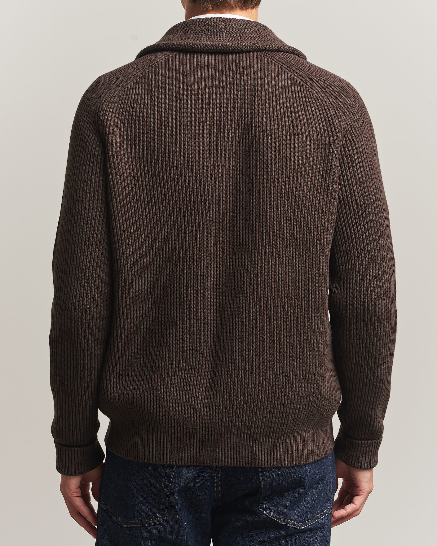 Men | Sweaters & Knitwear | Morris | Brayden Shawl Cardigan Brown