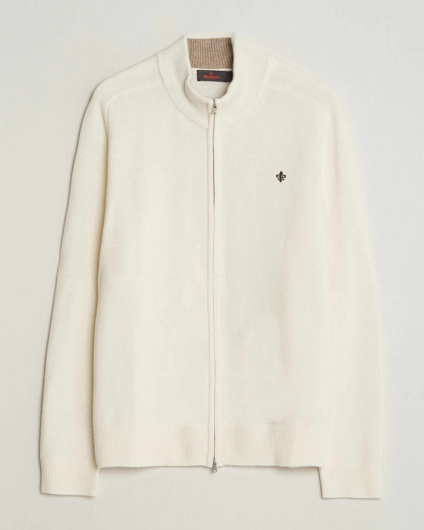 Men | Sweaters & Knitwear | Morris | Hertford Zip Cardigan Off White