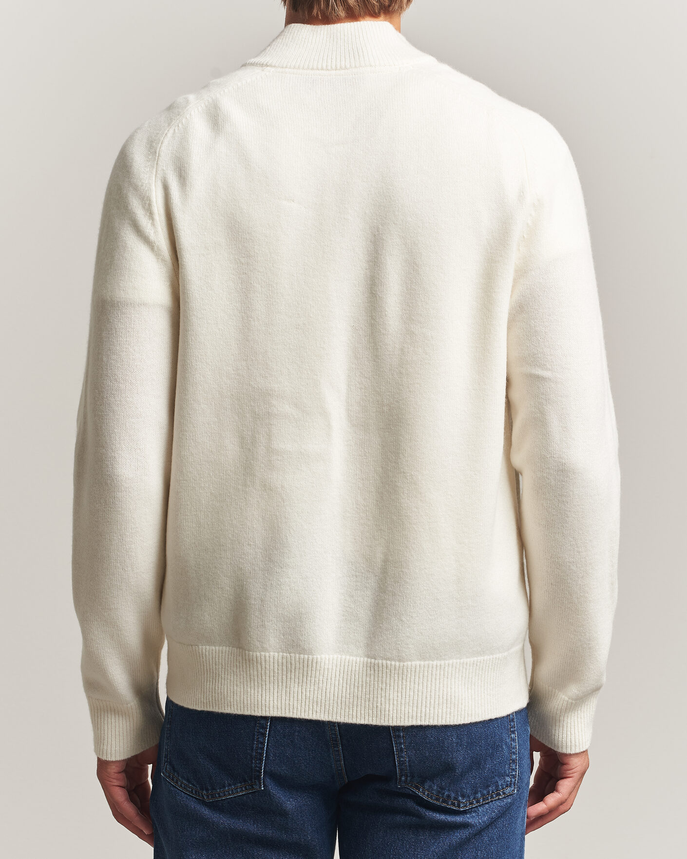 Men | Sweaters & Knitwear | Morris | Hertford Zip Cardigan Off White